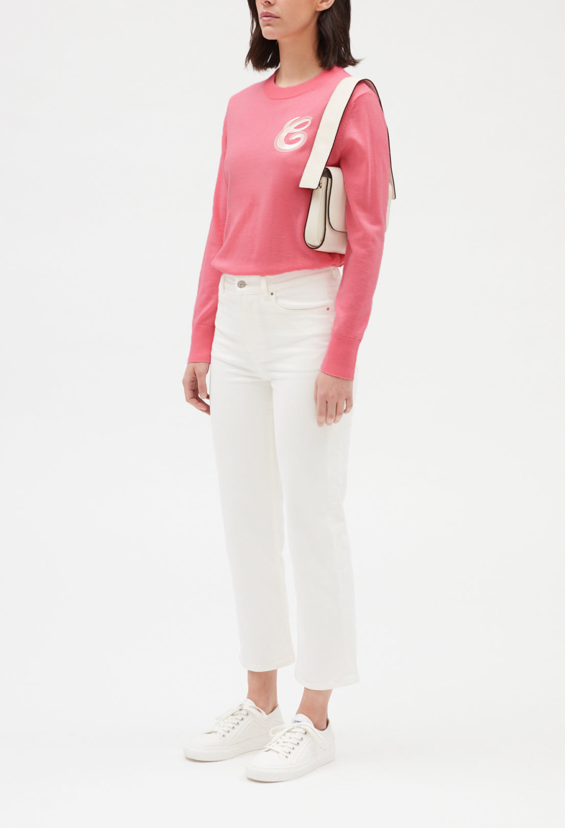 Pull en maille rose Faume - seconde main