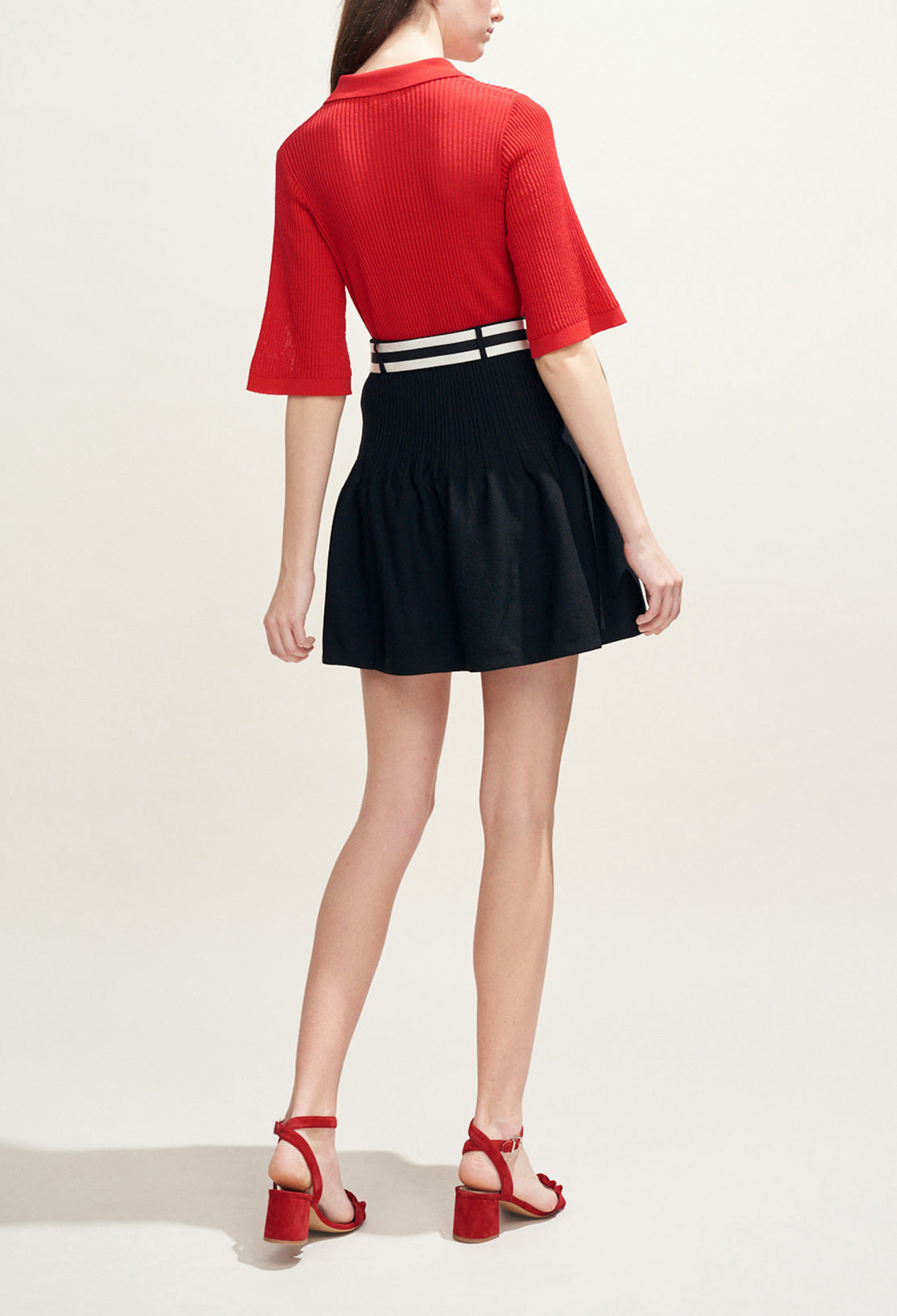 Jupe en maille ceinturée Faume - seconde main