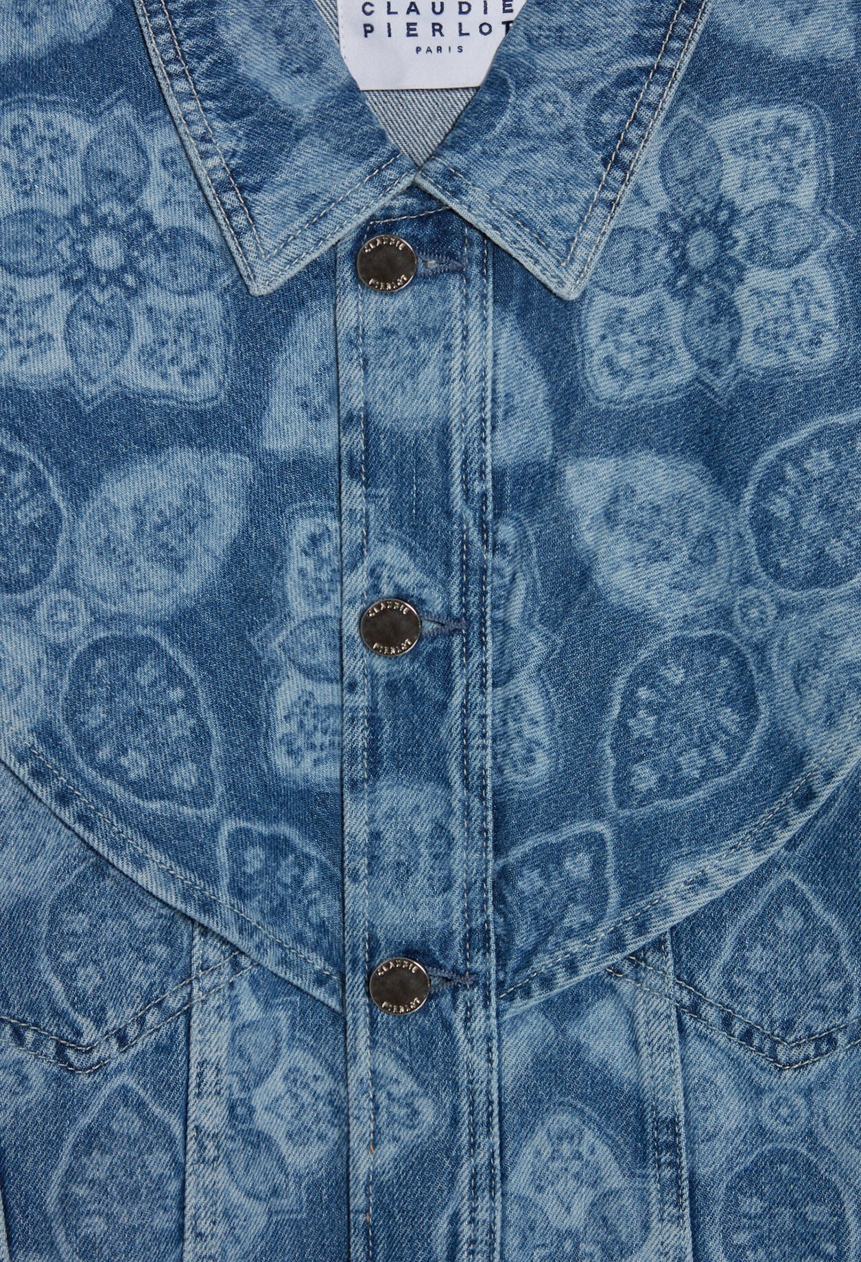 Veste en jean imprimée Faume - seconde main