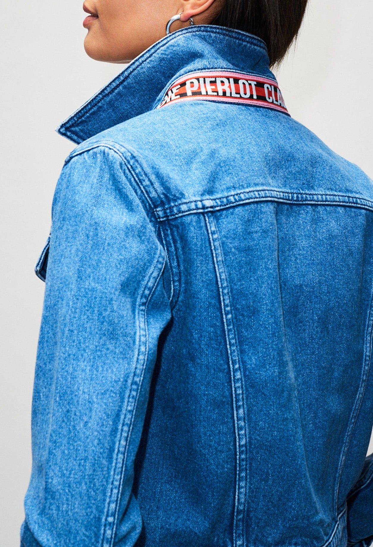 Veste en jean col à message Faume - seconde main