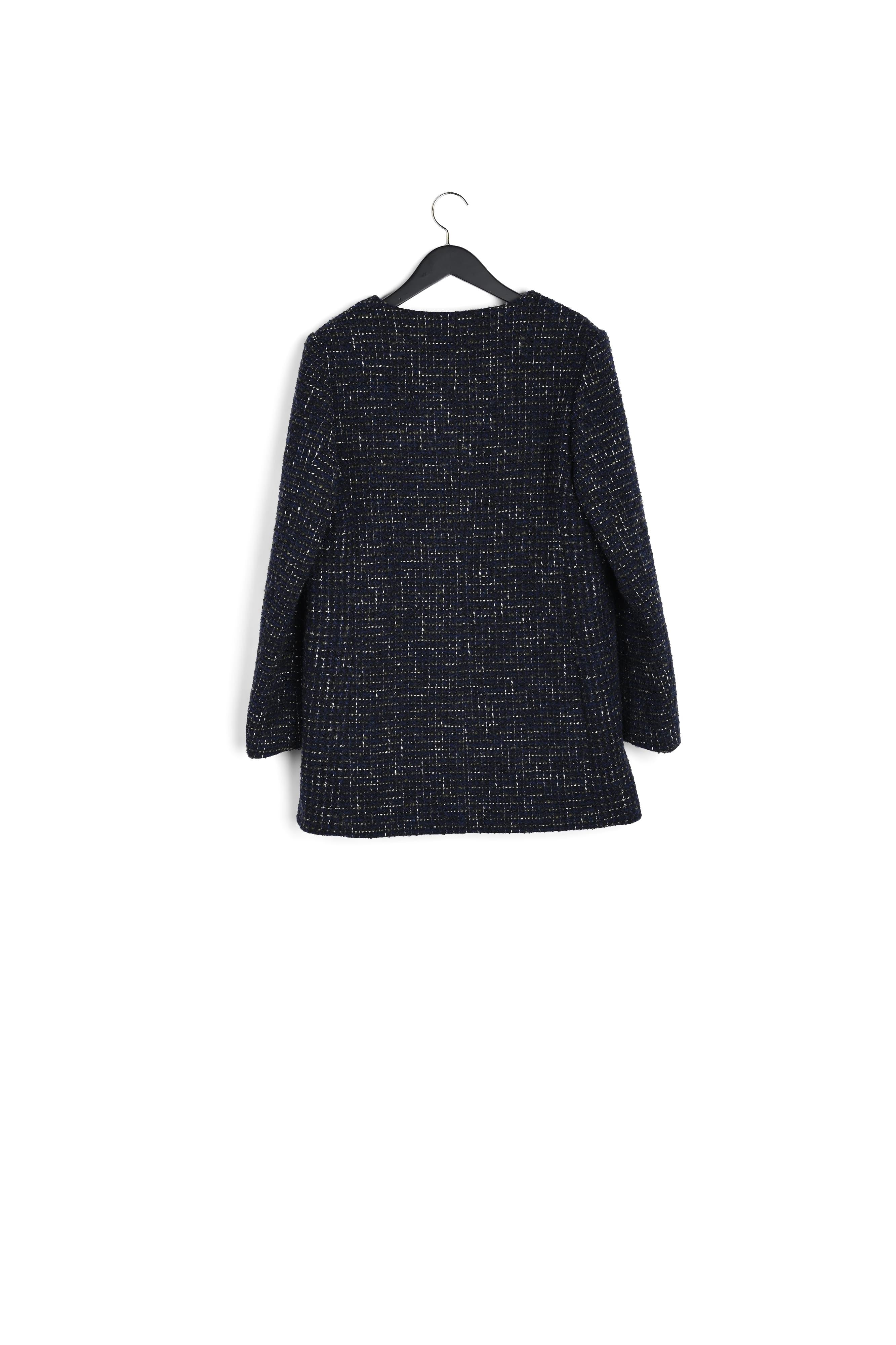 Manteau noir tweed Faume - seconde main
