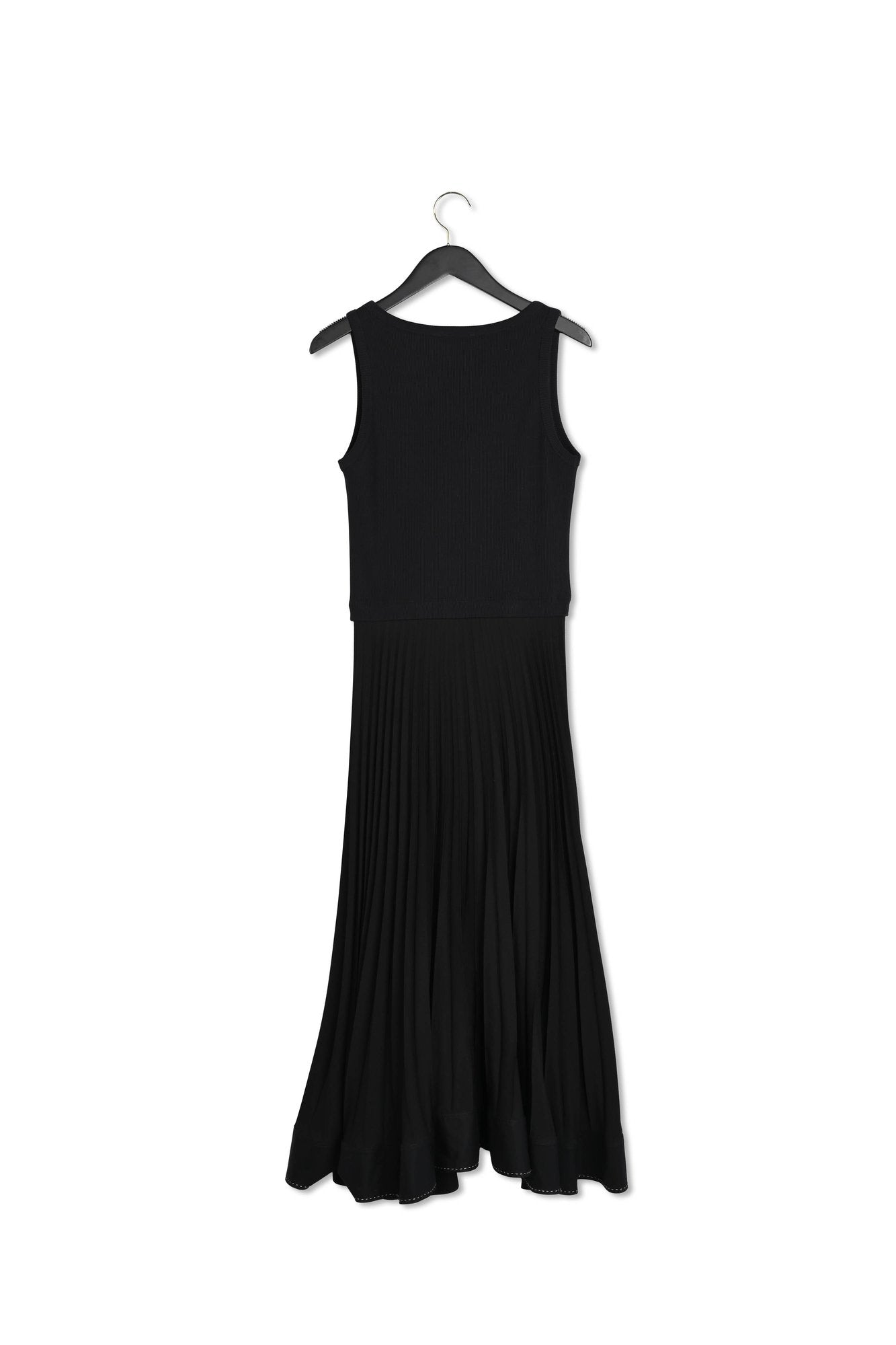 Robe longue trompe l'œil noire Faume - seconde main