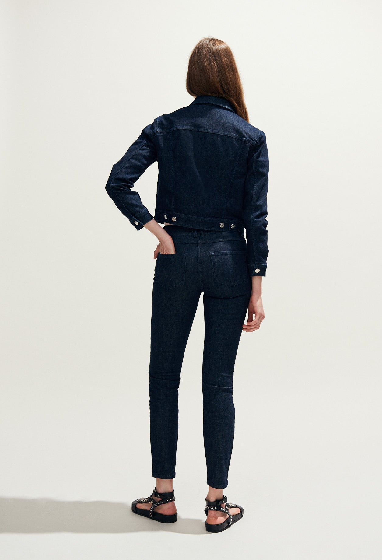 Blouson en jean avec nœud Faume - seconde main