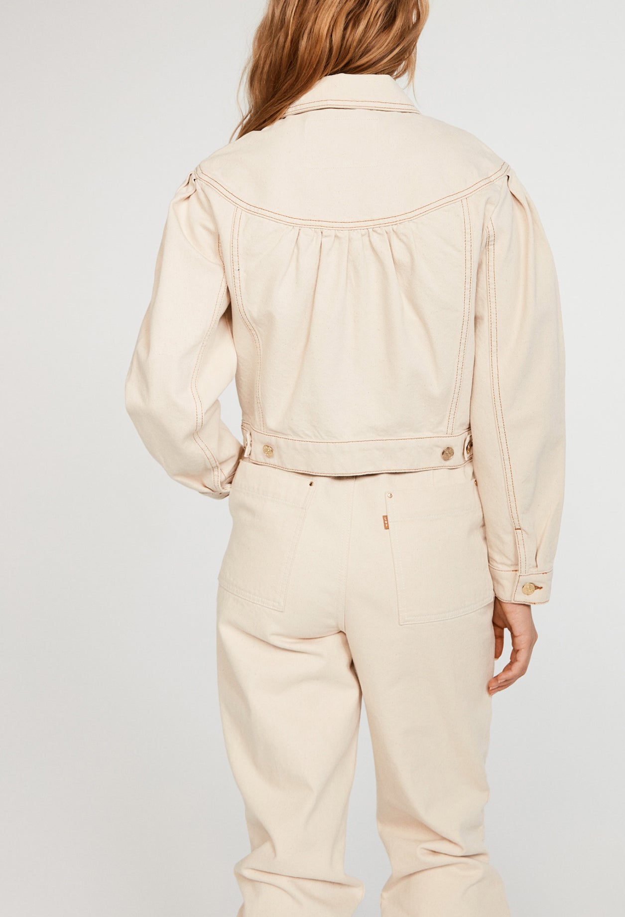 Veste courte en denim économe en eau Faume - seconde main