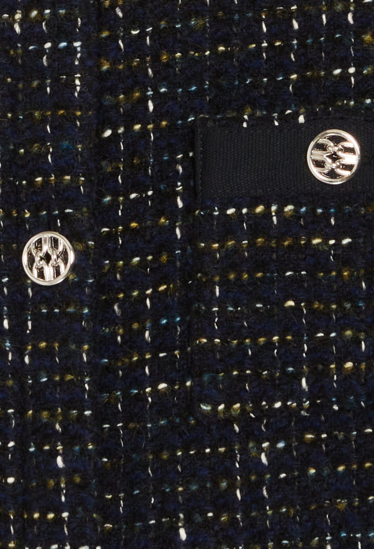 Manteau noir tweed Faume - seconde main