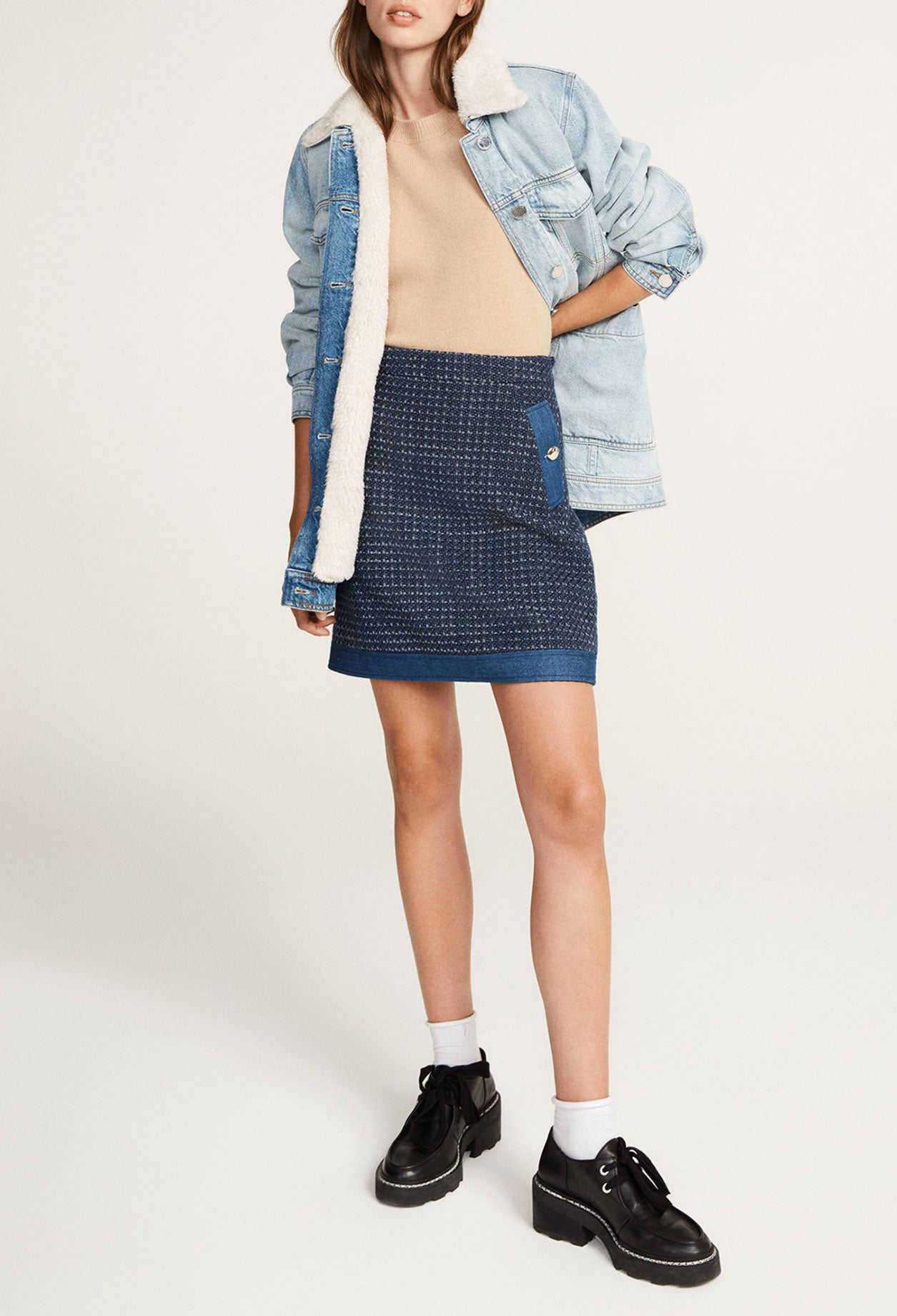 Jupe en tweed Faume - seconde main