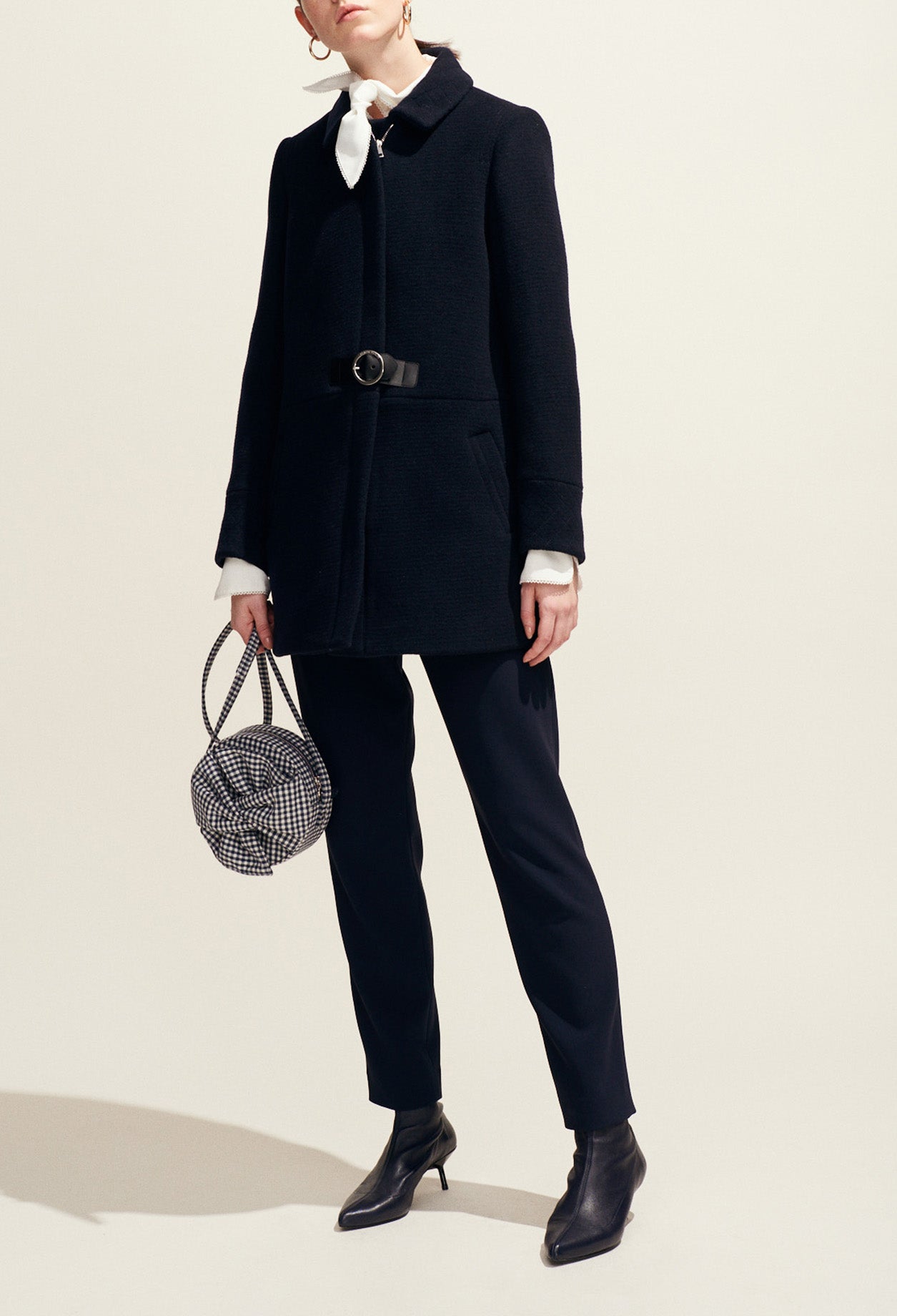 Manteau en laine forme trapèze Faume - seconde main