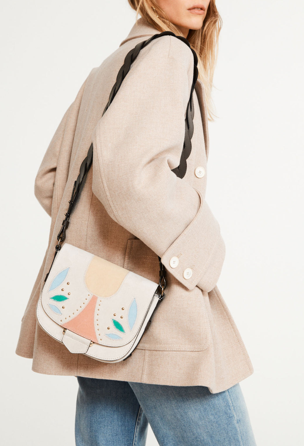 Caban oversized en laine Faume - seconde main