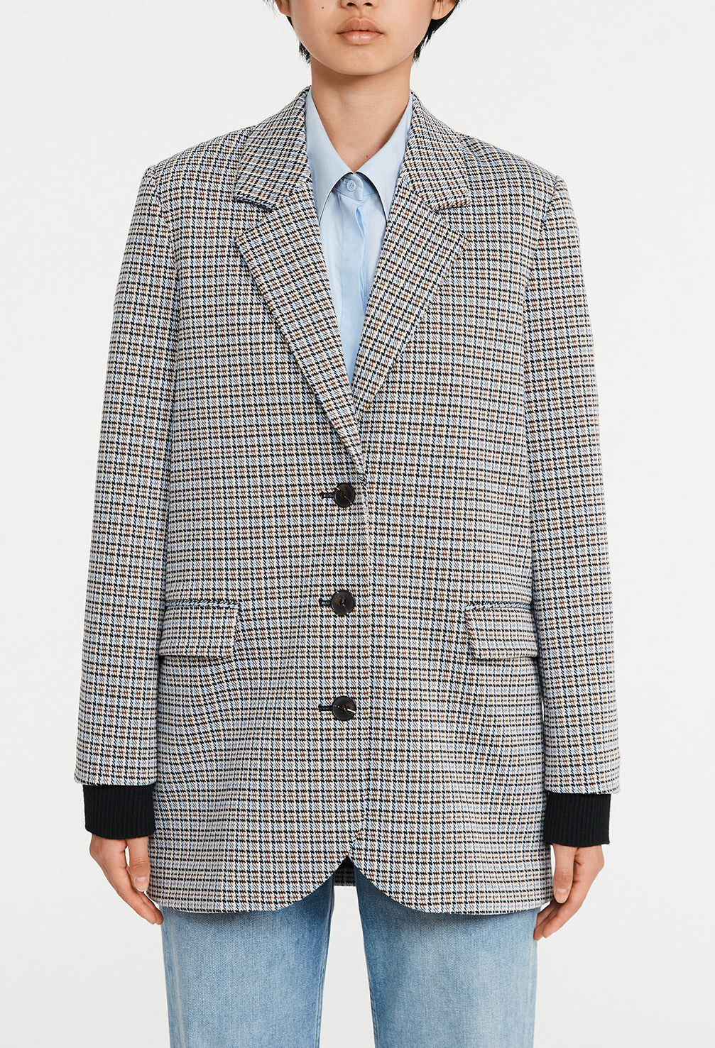 Veste à carreaux tailleur Faume - seconde main