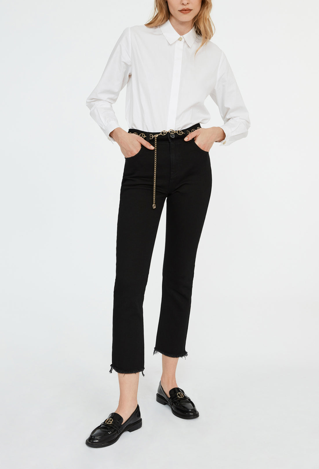 Chemise blanche classique coton Faume - seconde main