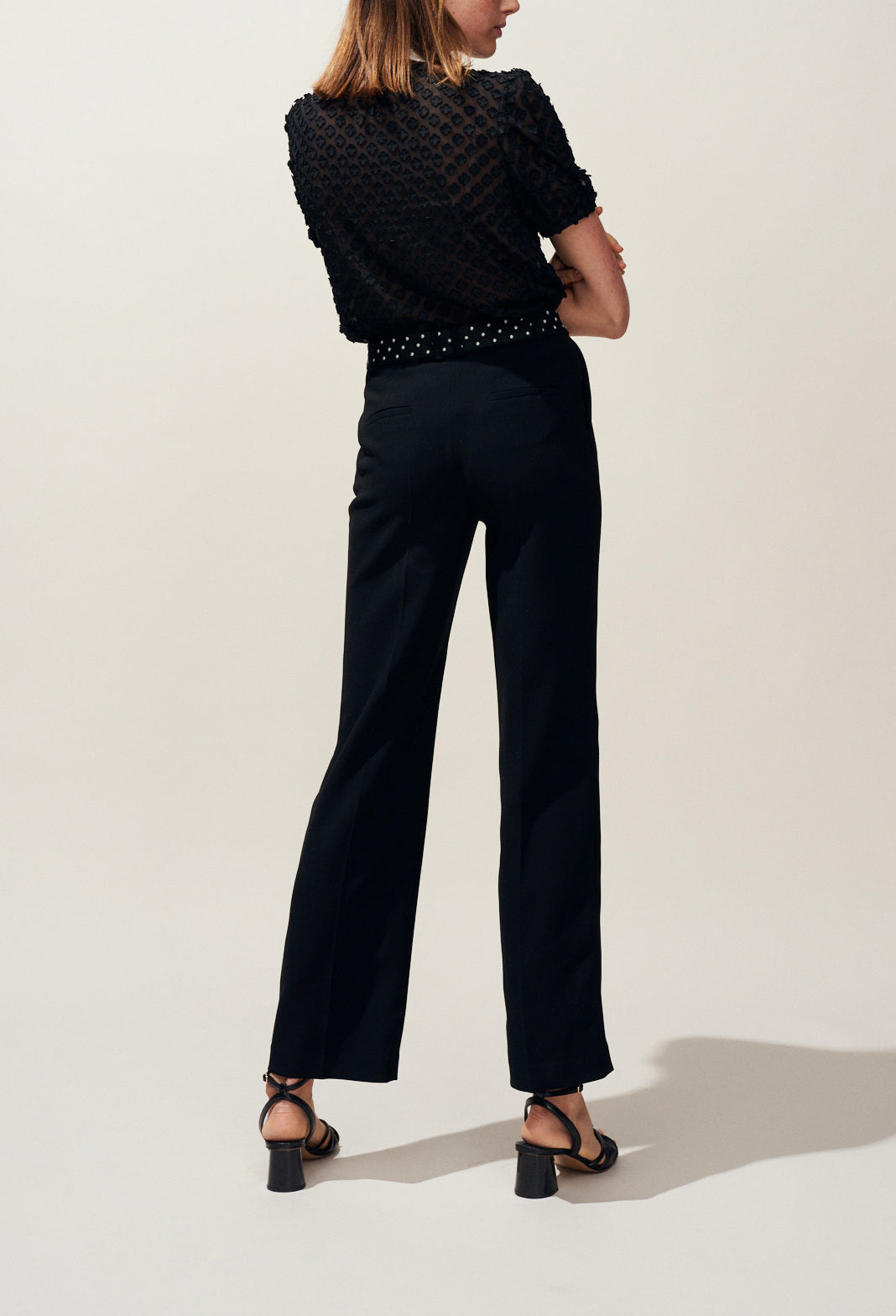 Chemisier col claudine en transparence Faume - seconde main