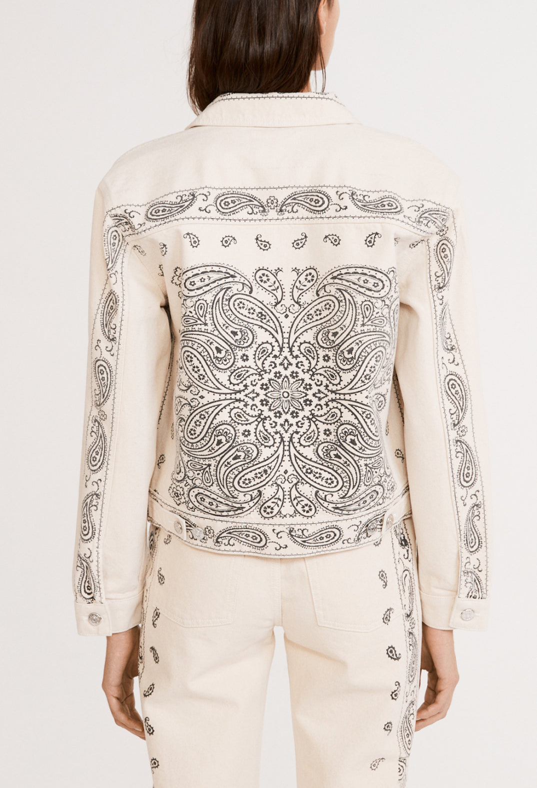 Veste imprimée en jean économe en eau Faume - seconde main