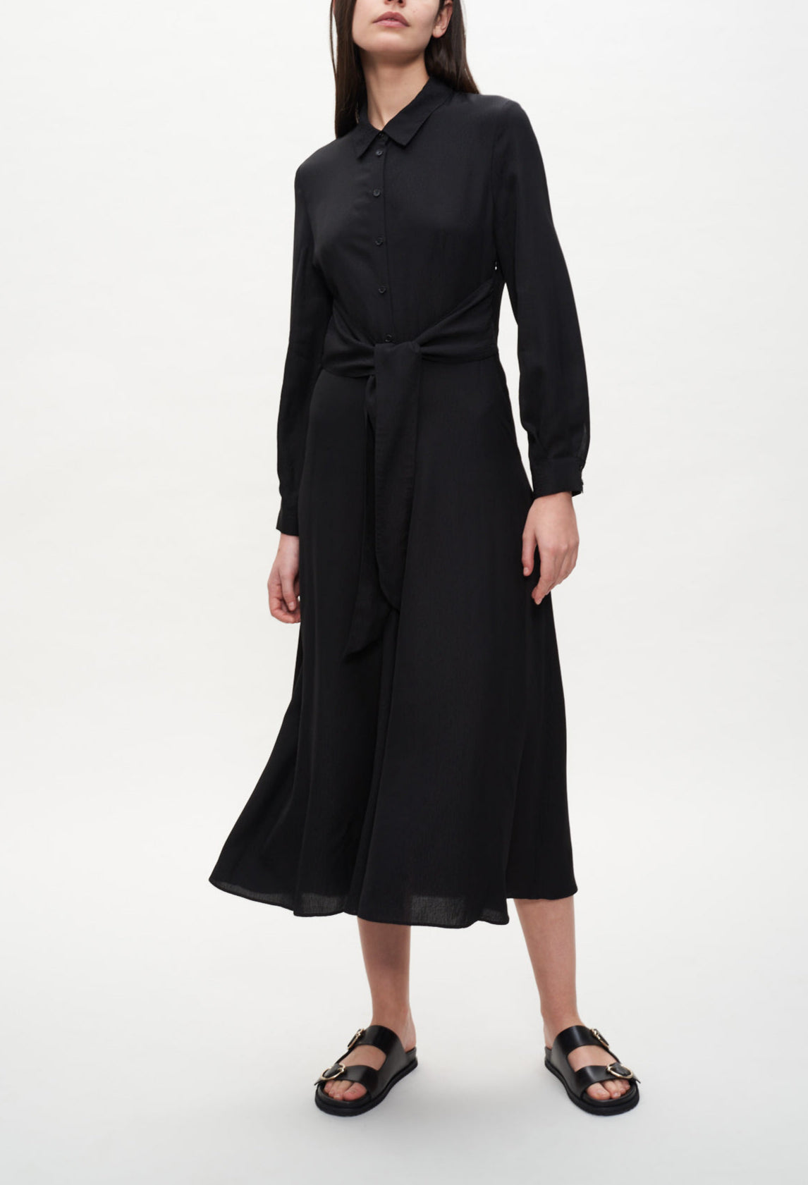 Robe chemise longue ceinturée Faume - seconde main