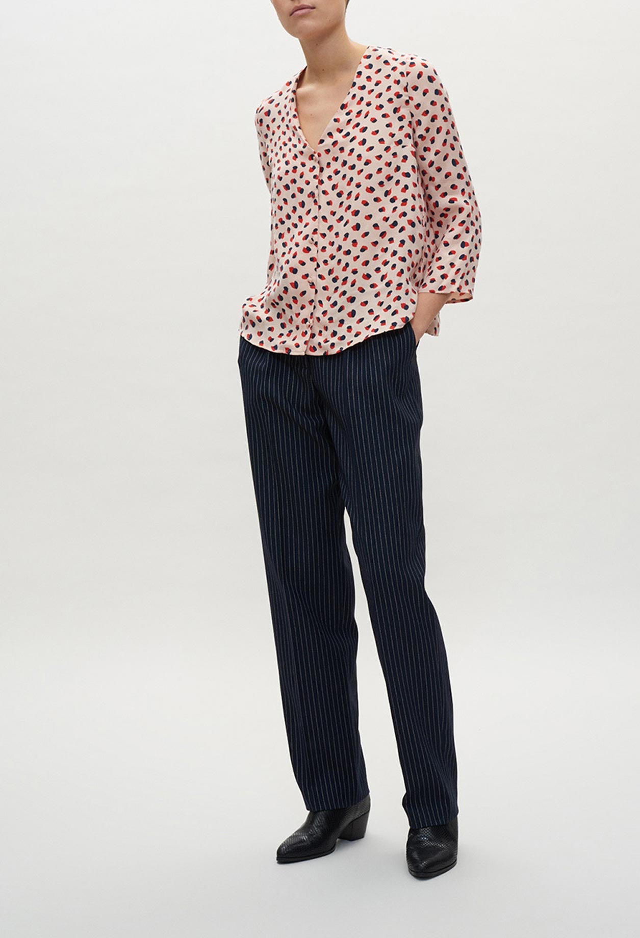 Blouse à col V Faume - seconde main