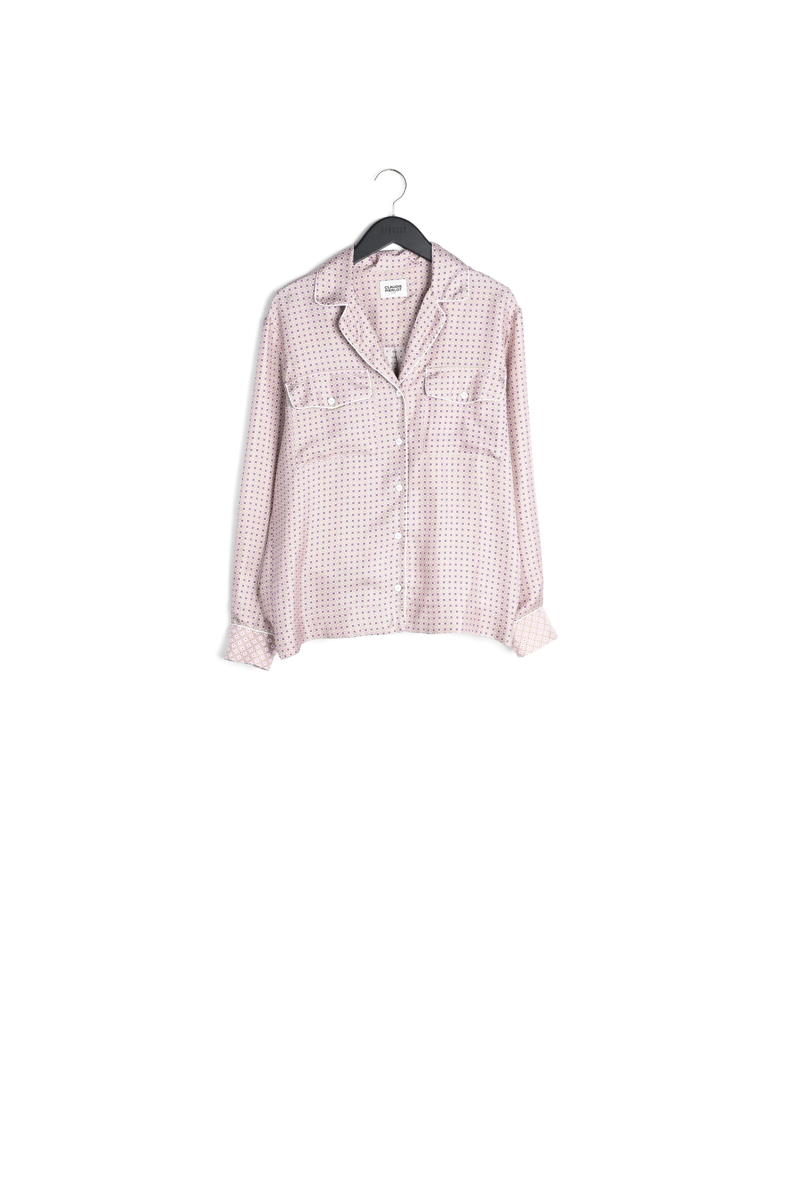 Chemise soie rose poudré Faume - seconde main