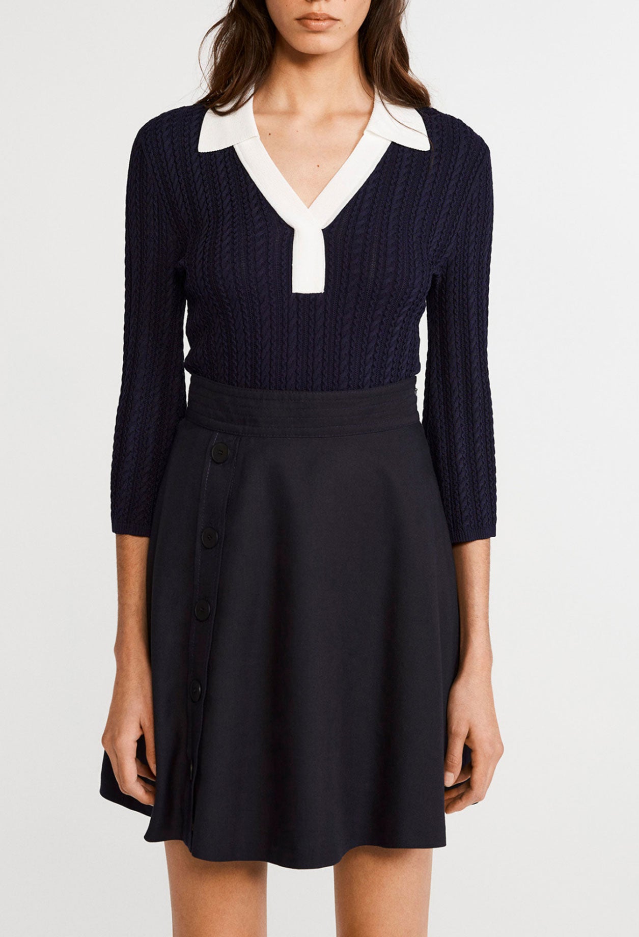 Top manches courtes en maille Faume - seconde main