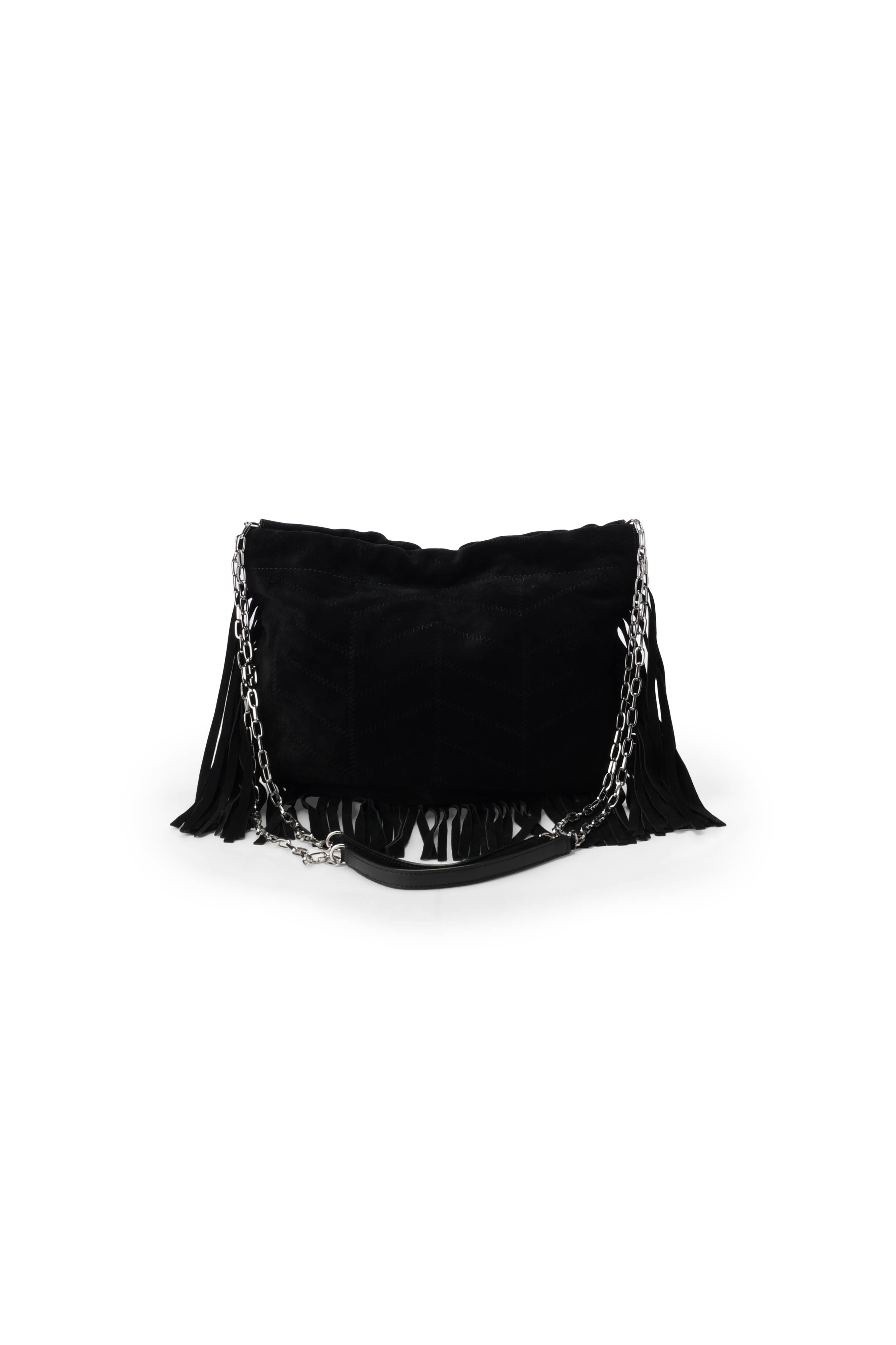 Sac Anemone frangé cuir suede Faume - seconde main