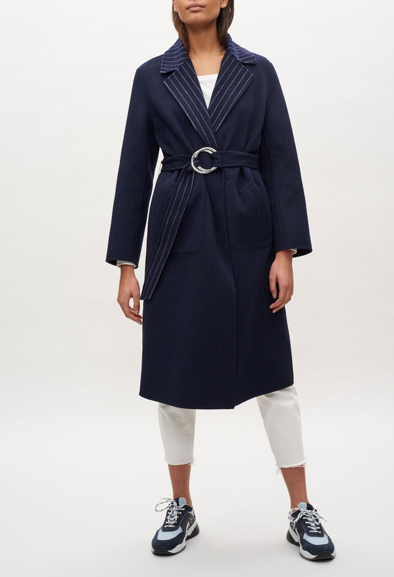 Manteau ceinturé réversible Faume - seconde main