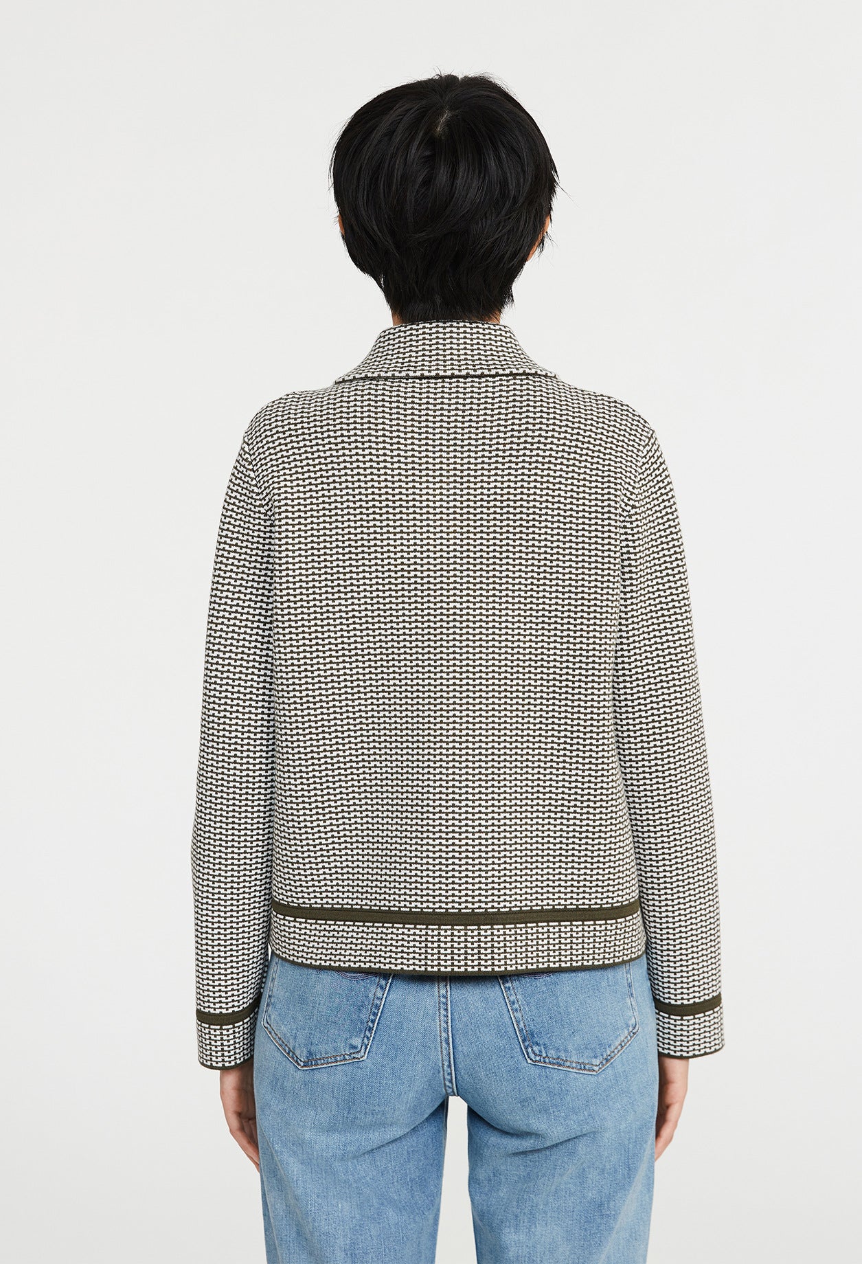 Cardigan maille à motifs graphiques Faume - seconde main