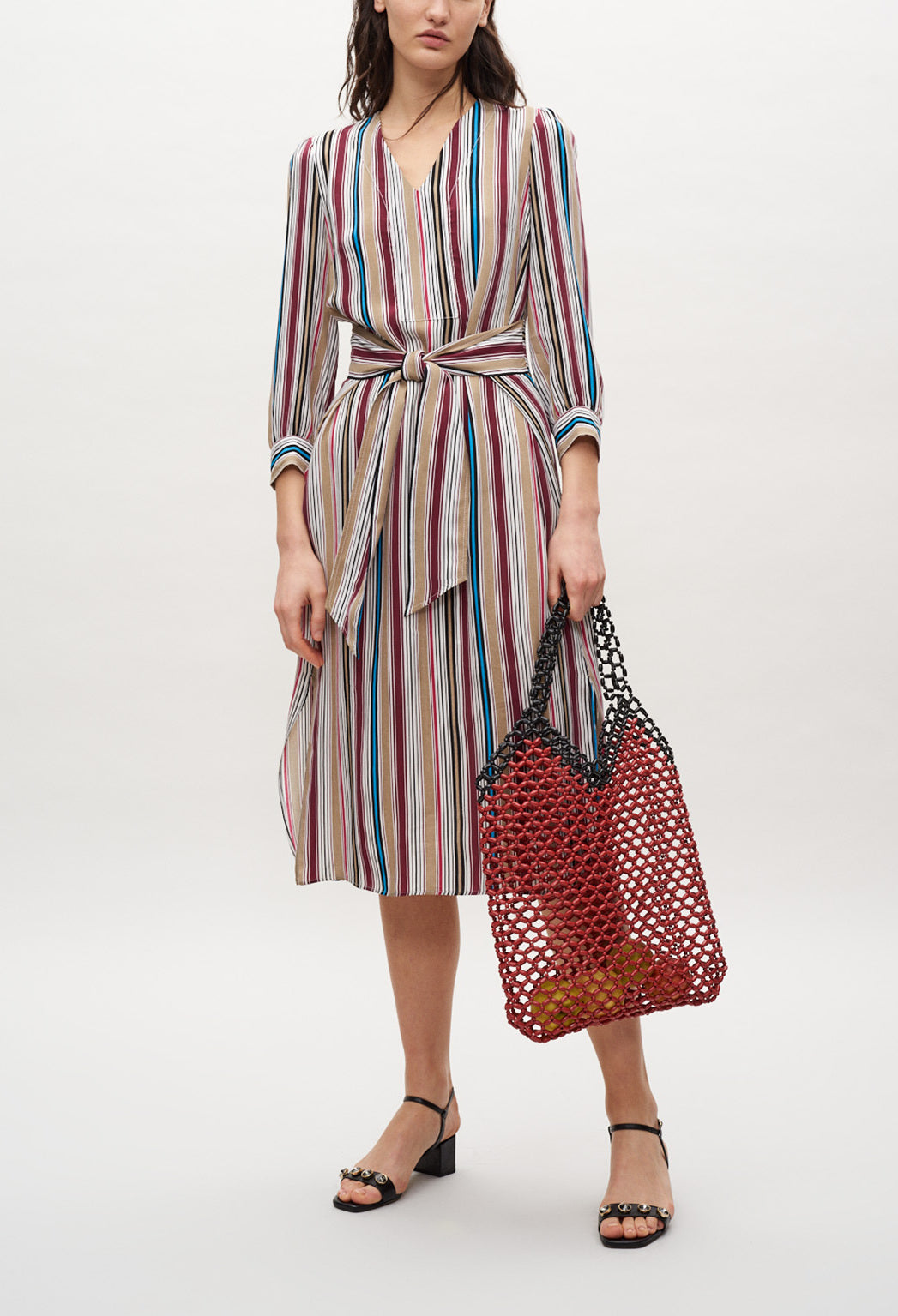 Robe mi-longue ceinturée Faume - seconde main