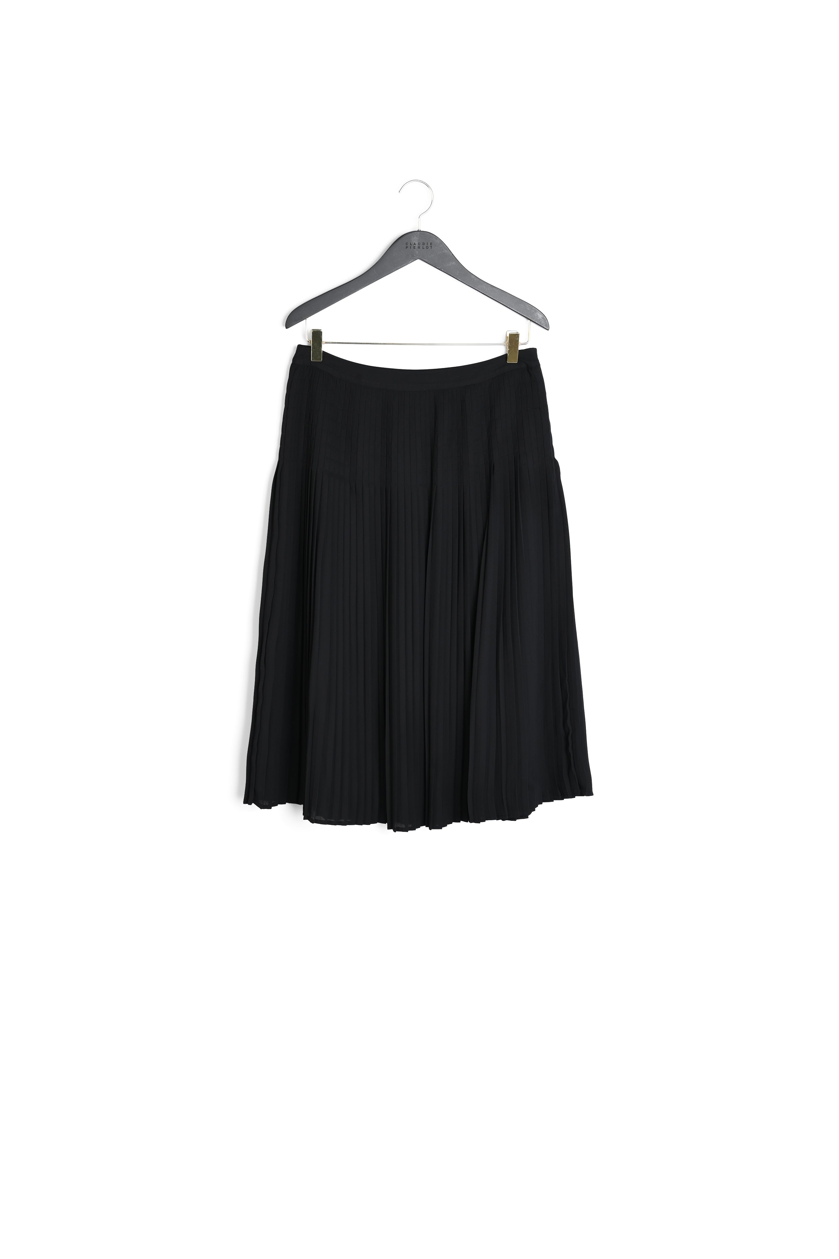 Jupe mi-longue plissée noire Faume - seconde main