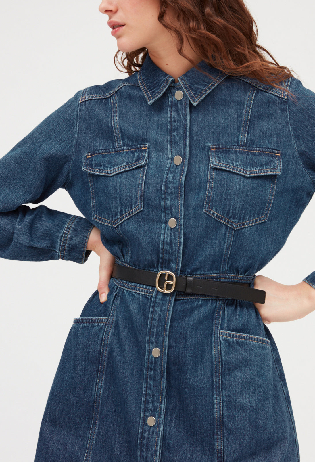 Robe courte denim mid-blue Faume - seconde main