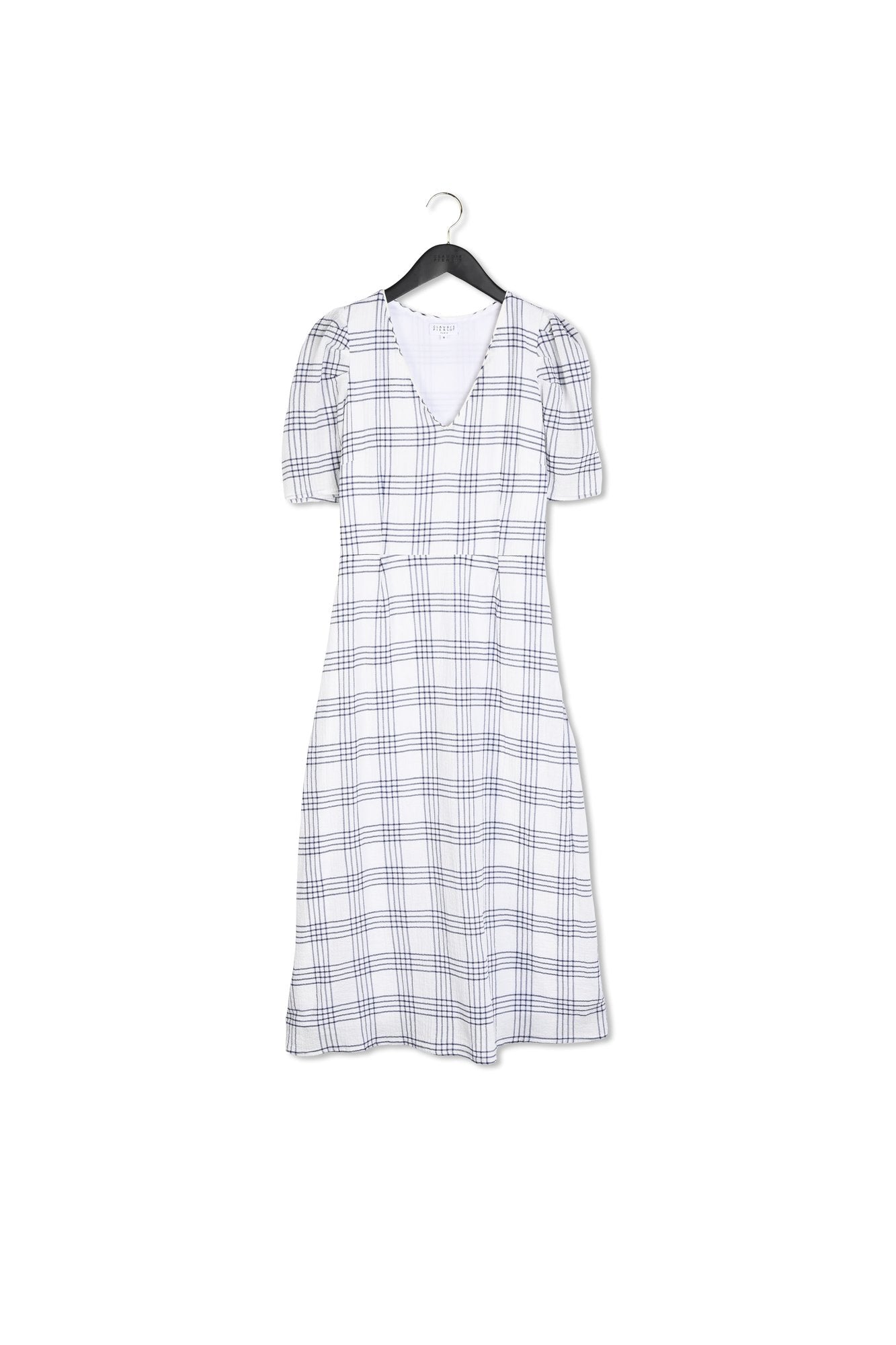 Robe en coton à carreaux ceinturée Faume - seconde main