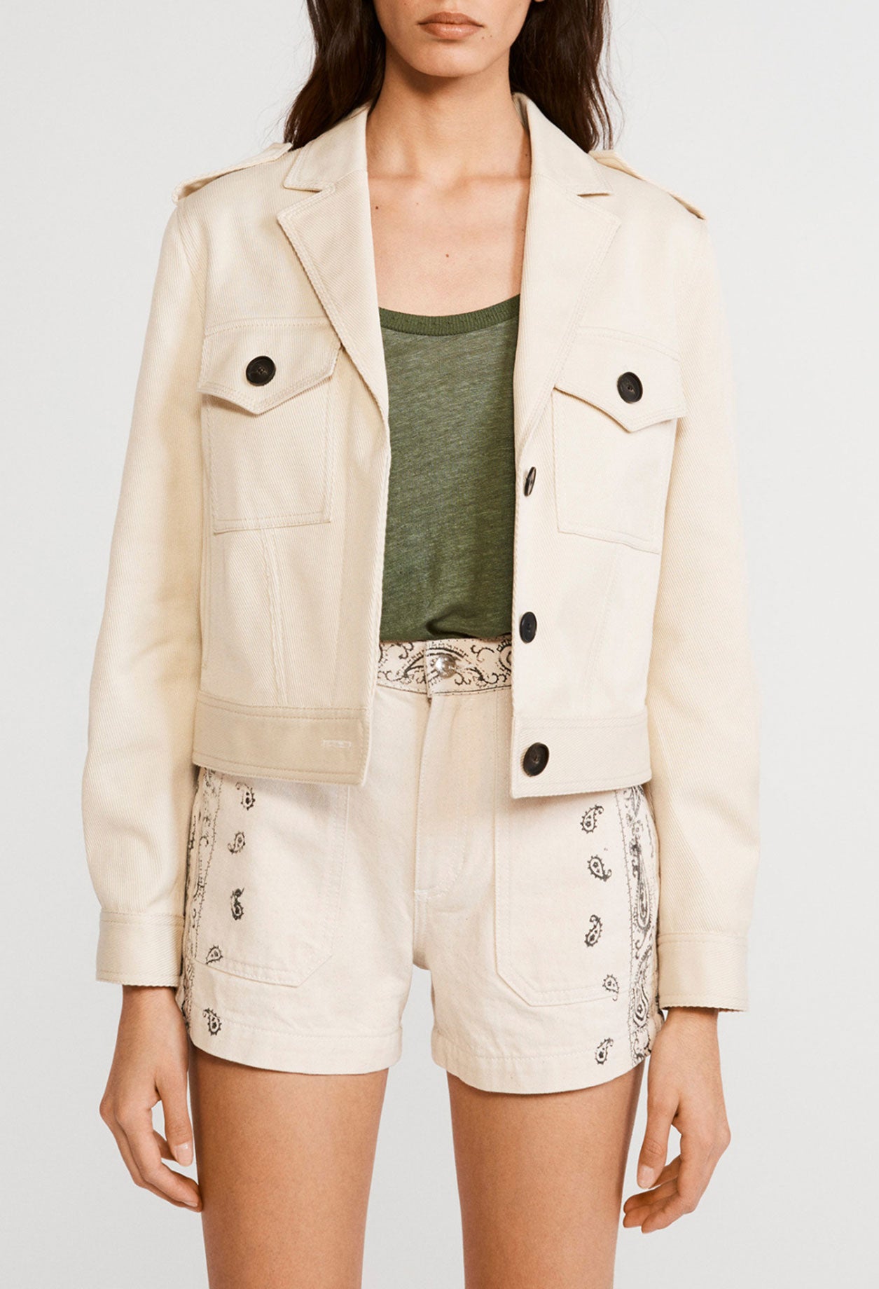 Veste style blouson en coton biologique Faume - seconde main