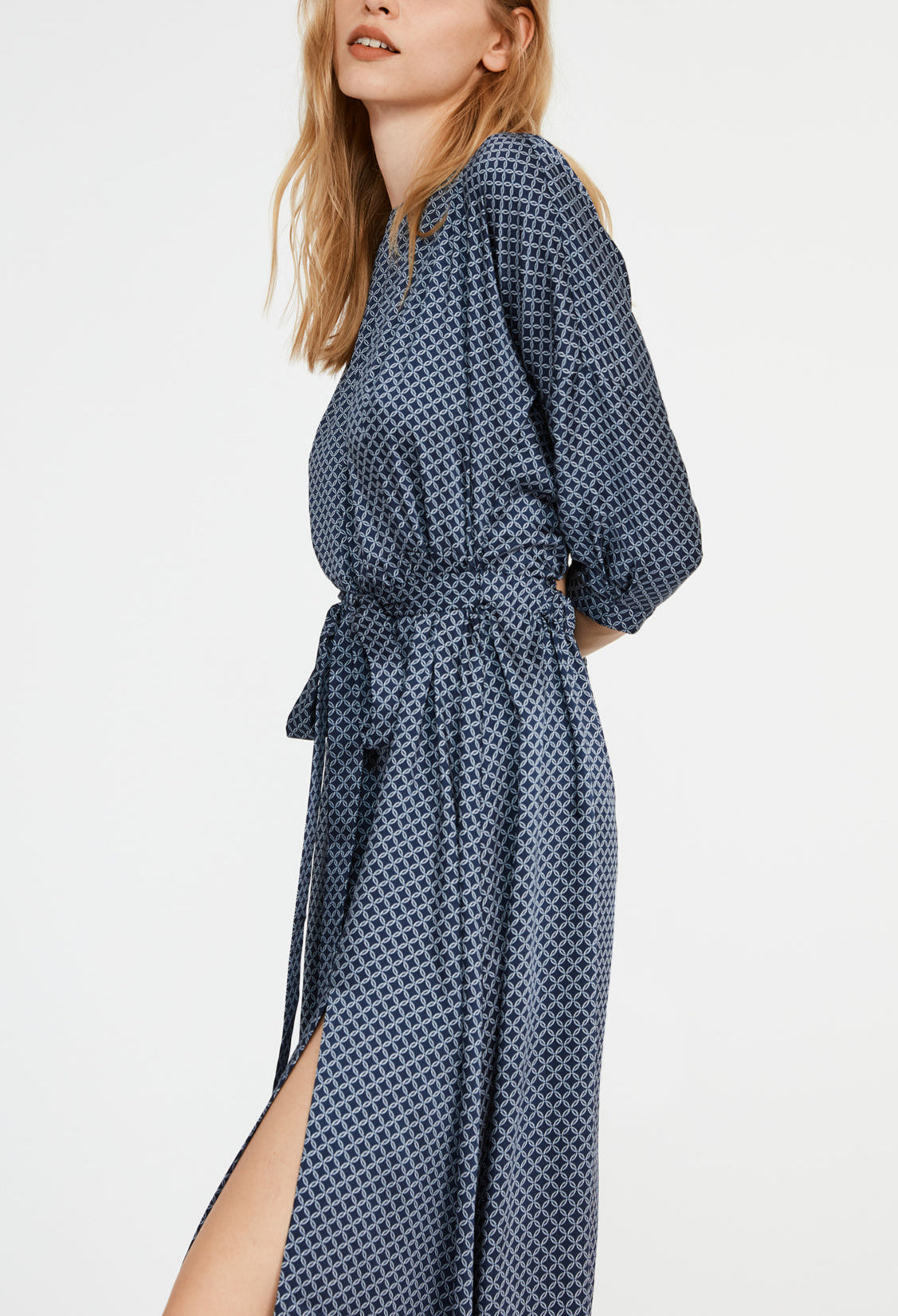 Robe longue à motifs géométrique Faume - seconde main