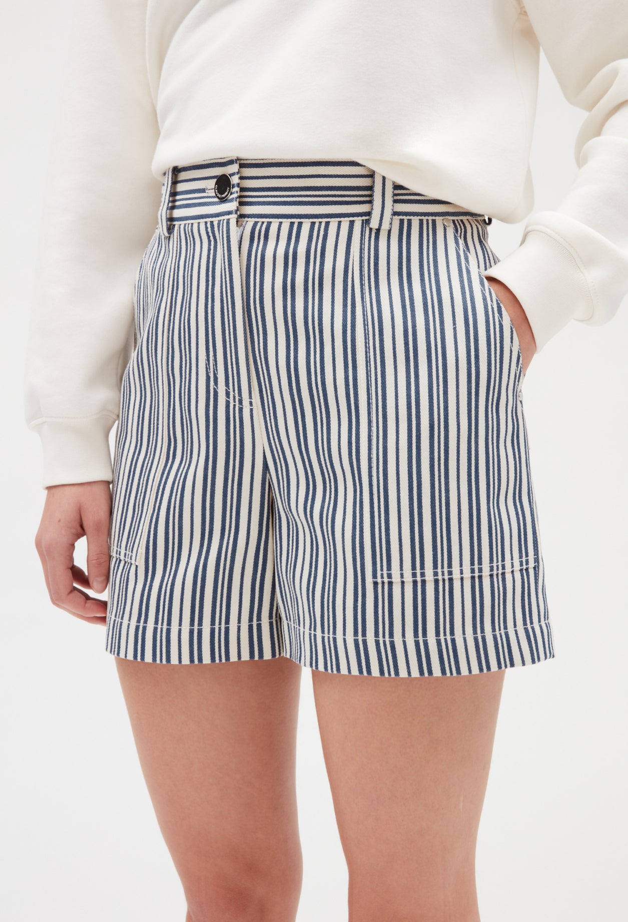 Short rayé bicolore Faume - seconde main