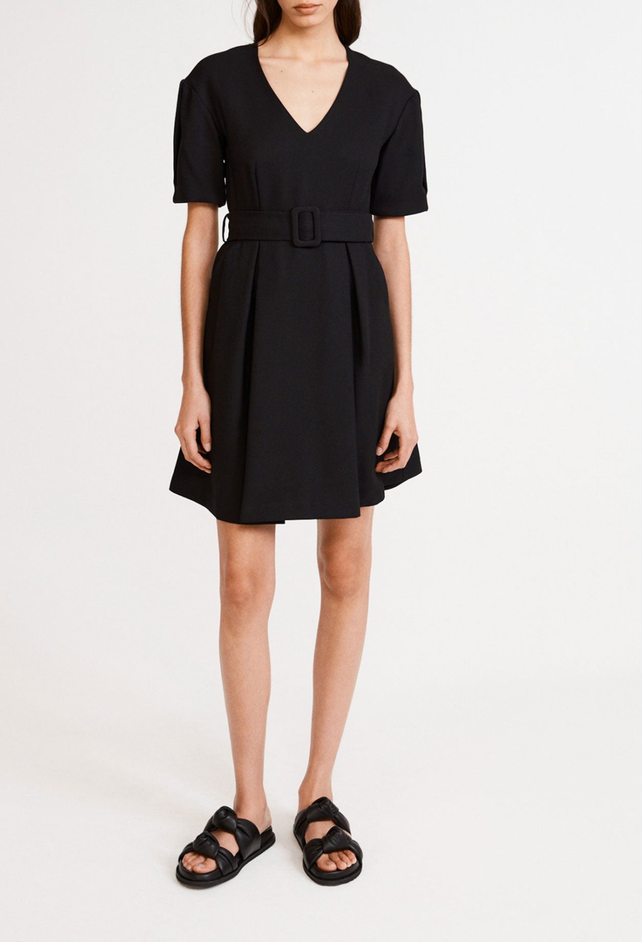 Robe noire évasée Faume - seconde main