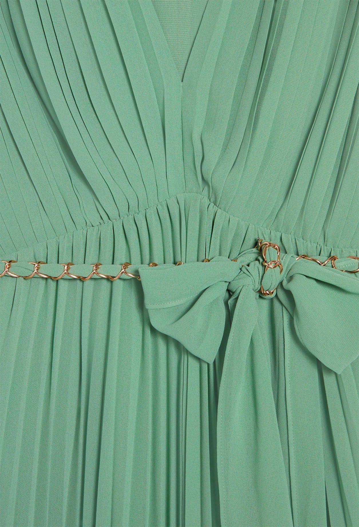 Robe midi plissée ceinturée Faume - seconde main