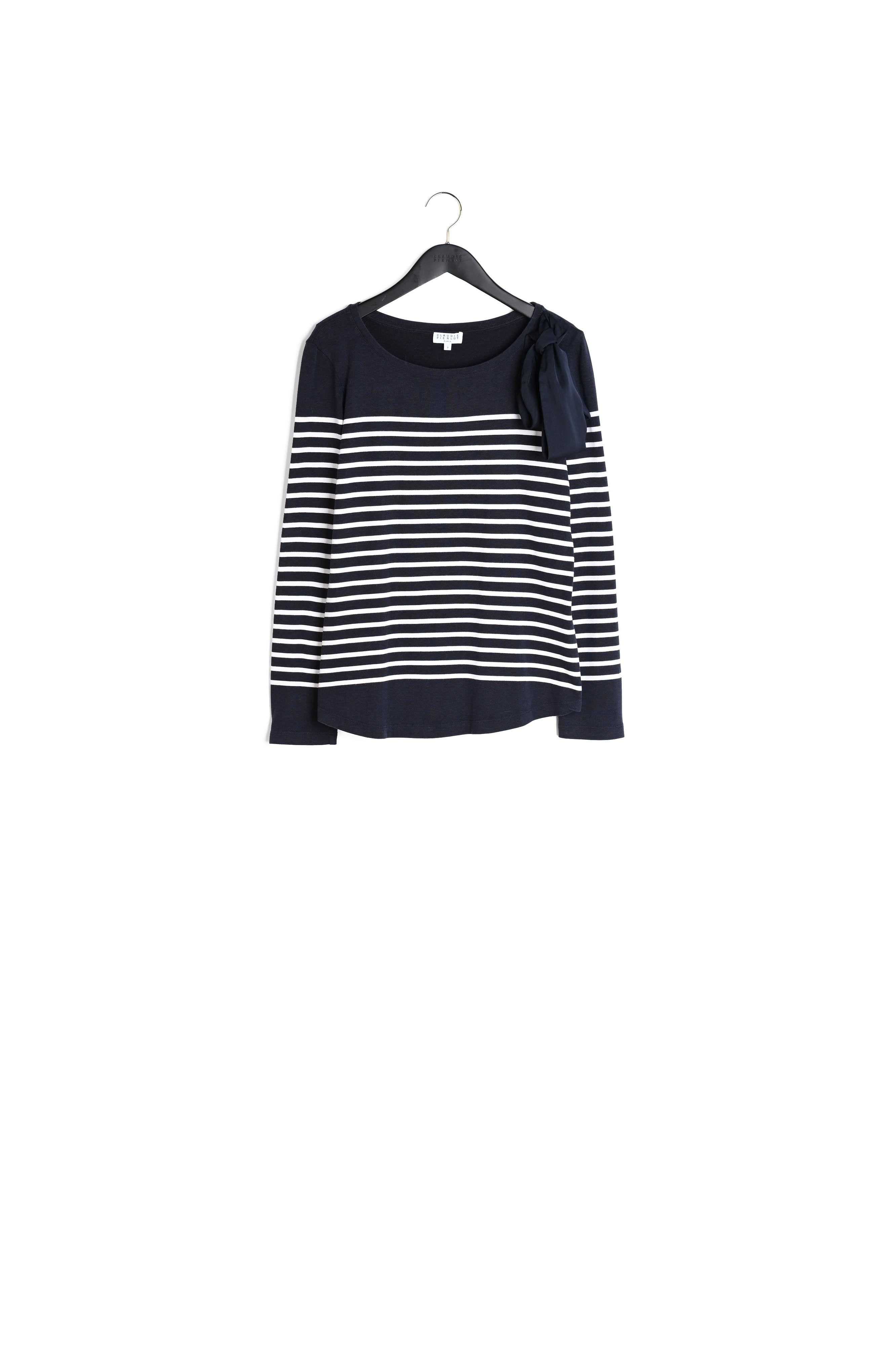 T-shirt trocadéro rayé Faume - seconde main