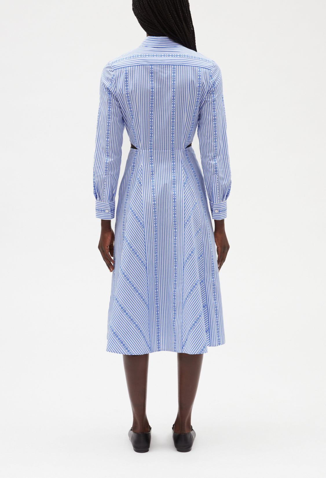 Robe chemise midi bleu ciel Faume - seconde main