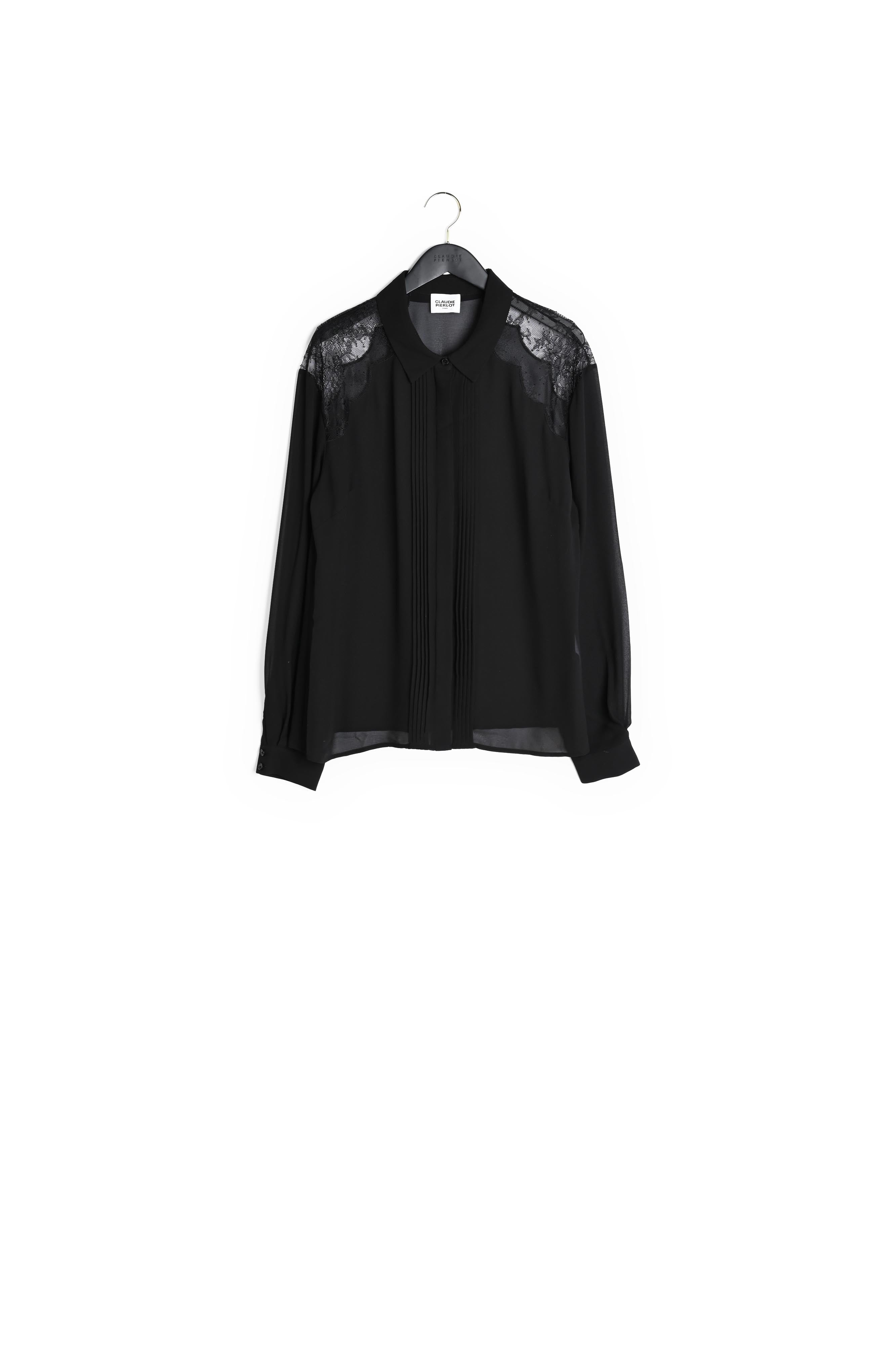 Chemise dentelle noire Faume - seconde main