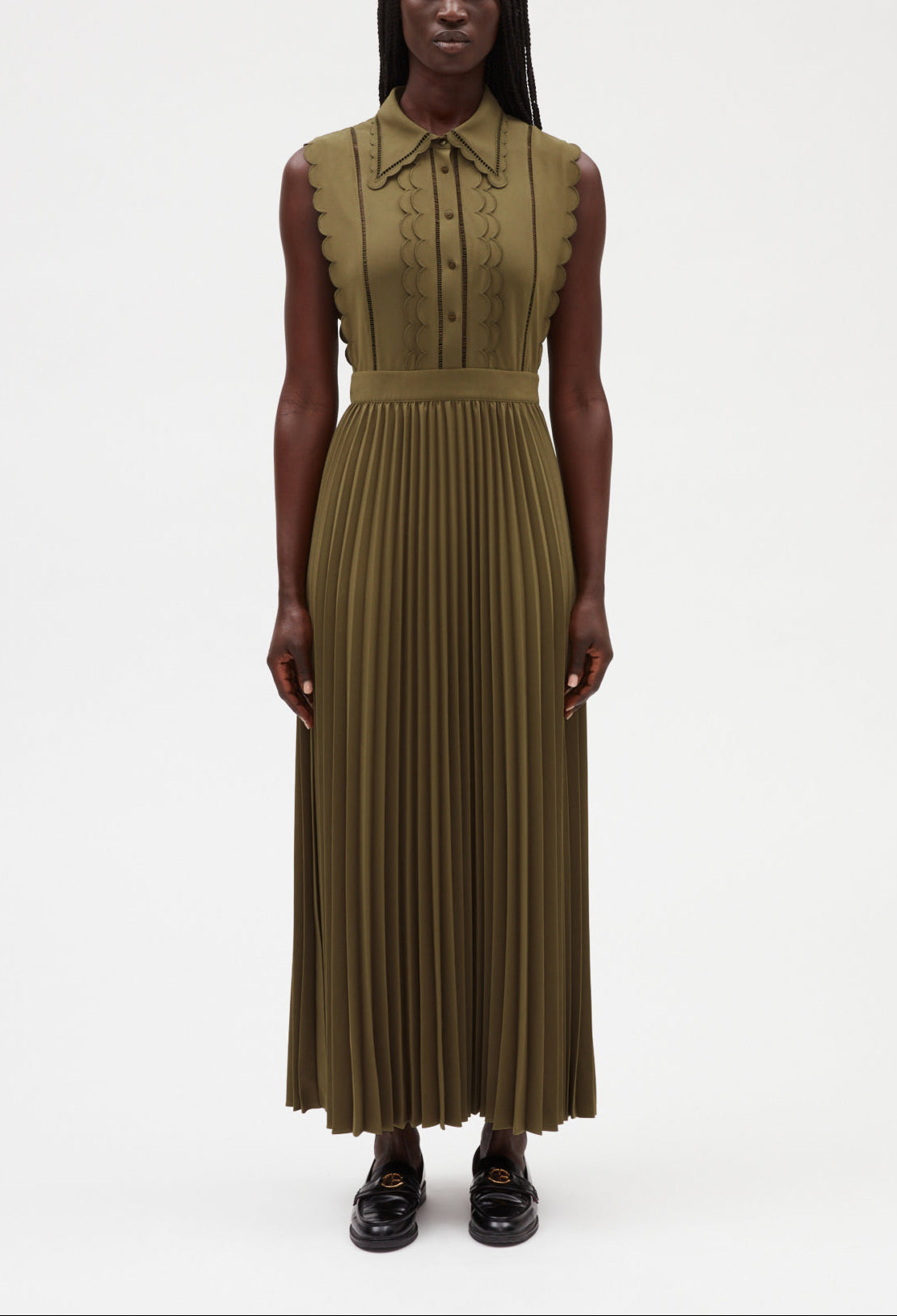 Robe longue kaki Faume - seconde main