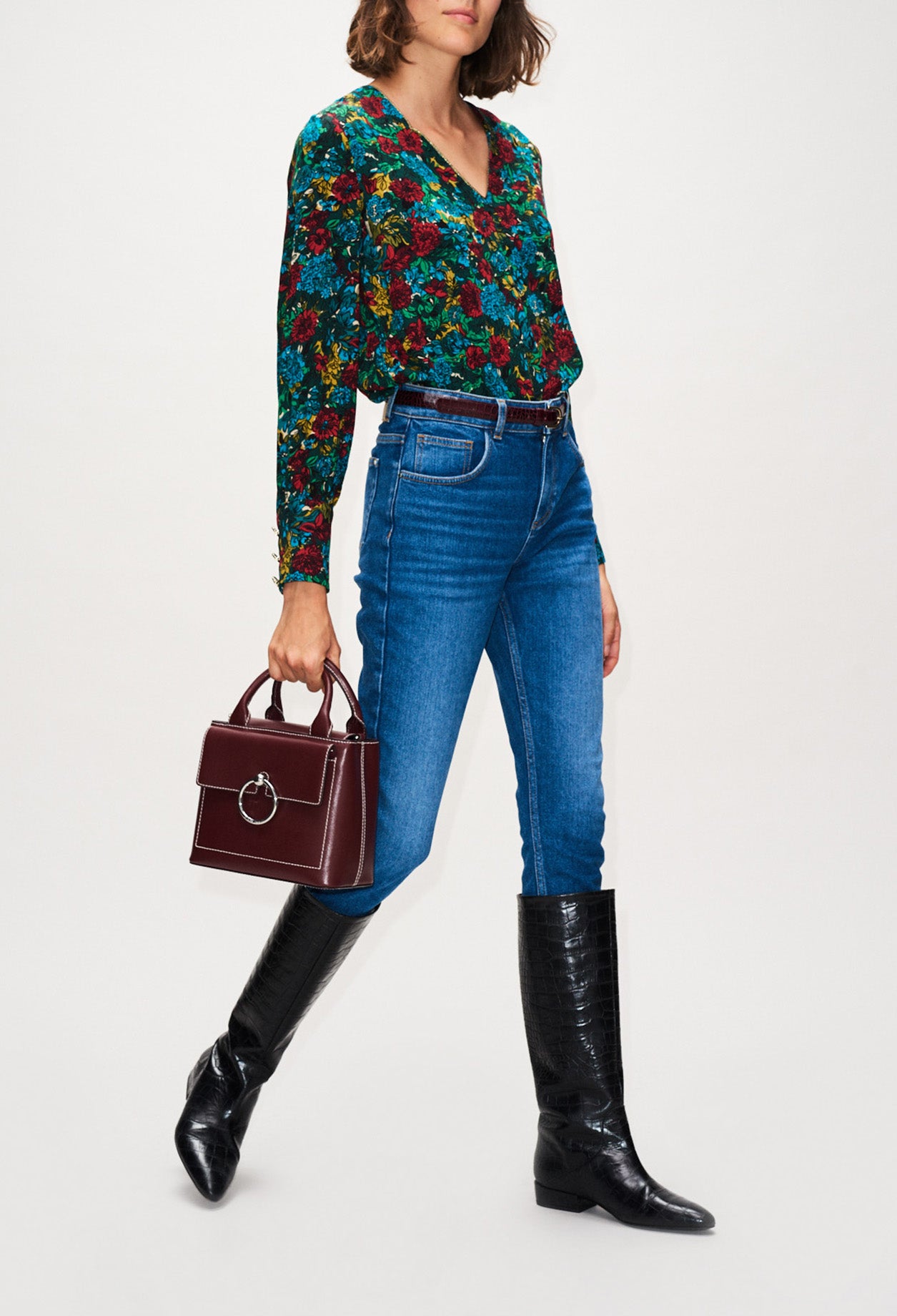 Top imprimé fluri Faume - seconde main