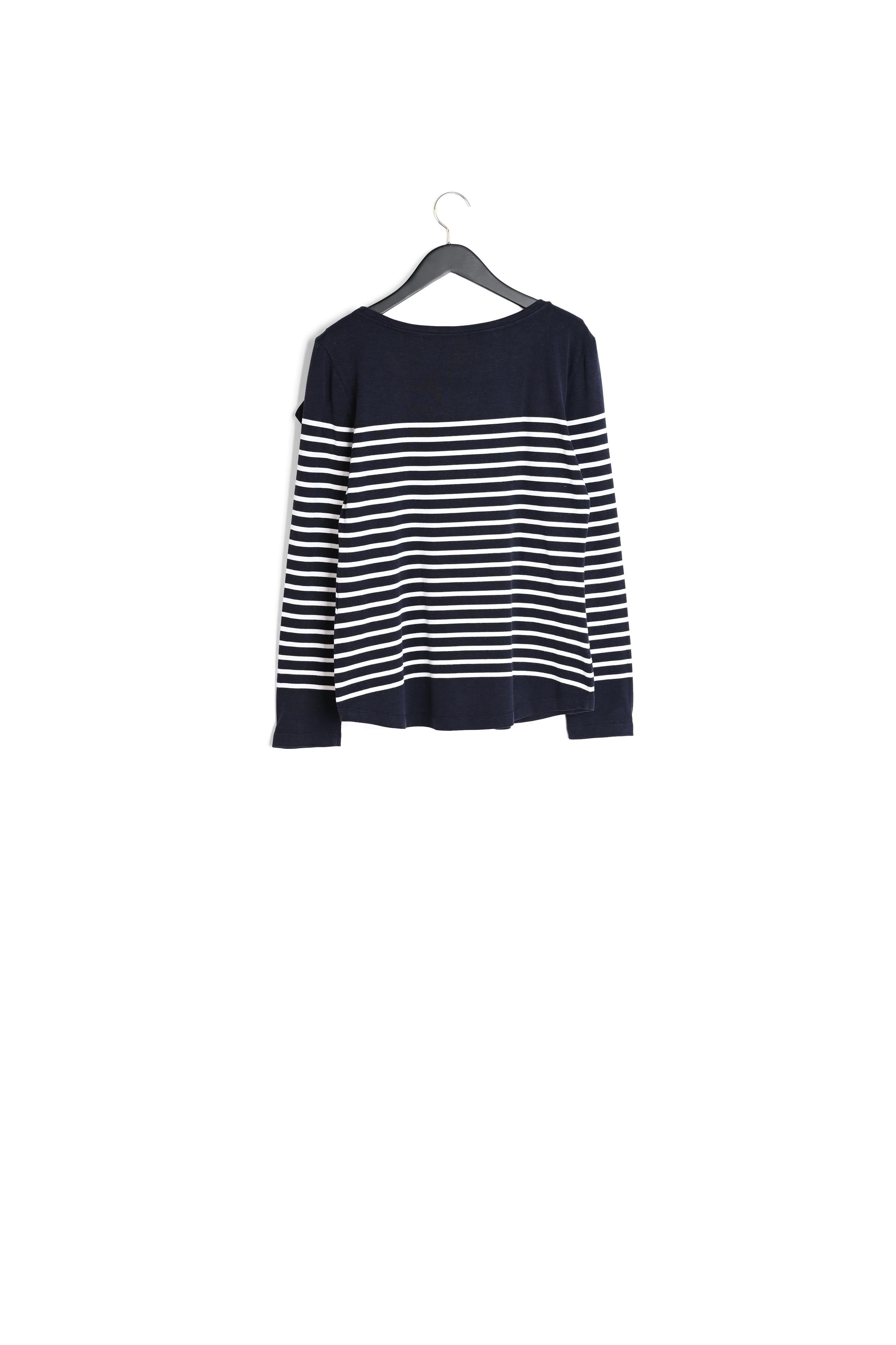 T-shirt trocadéro rayé Faume - seconde main