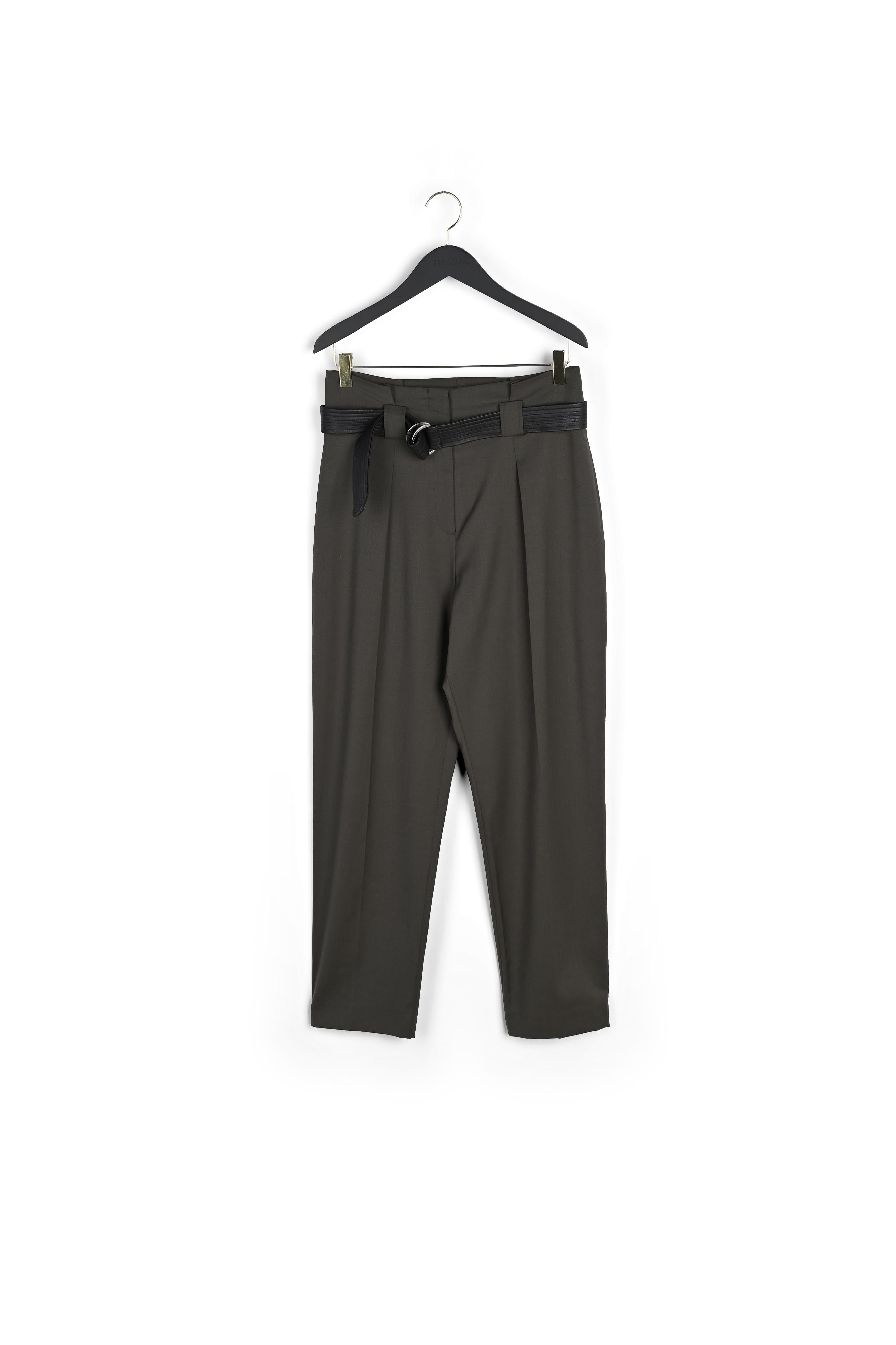 Pantalon taille haute ceinturé Faume - seconde main