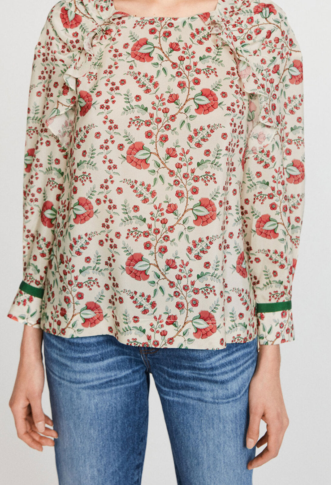 Blouse fleurie Faume - seconde main