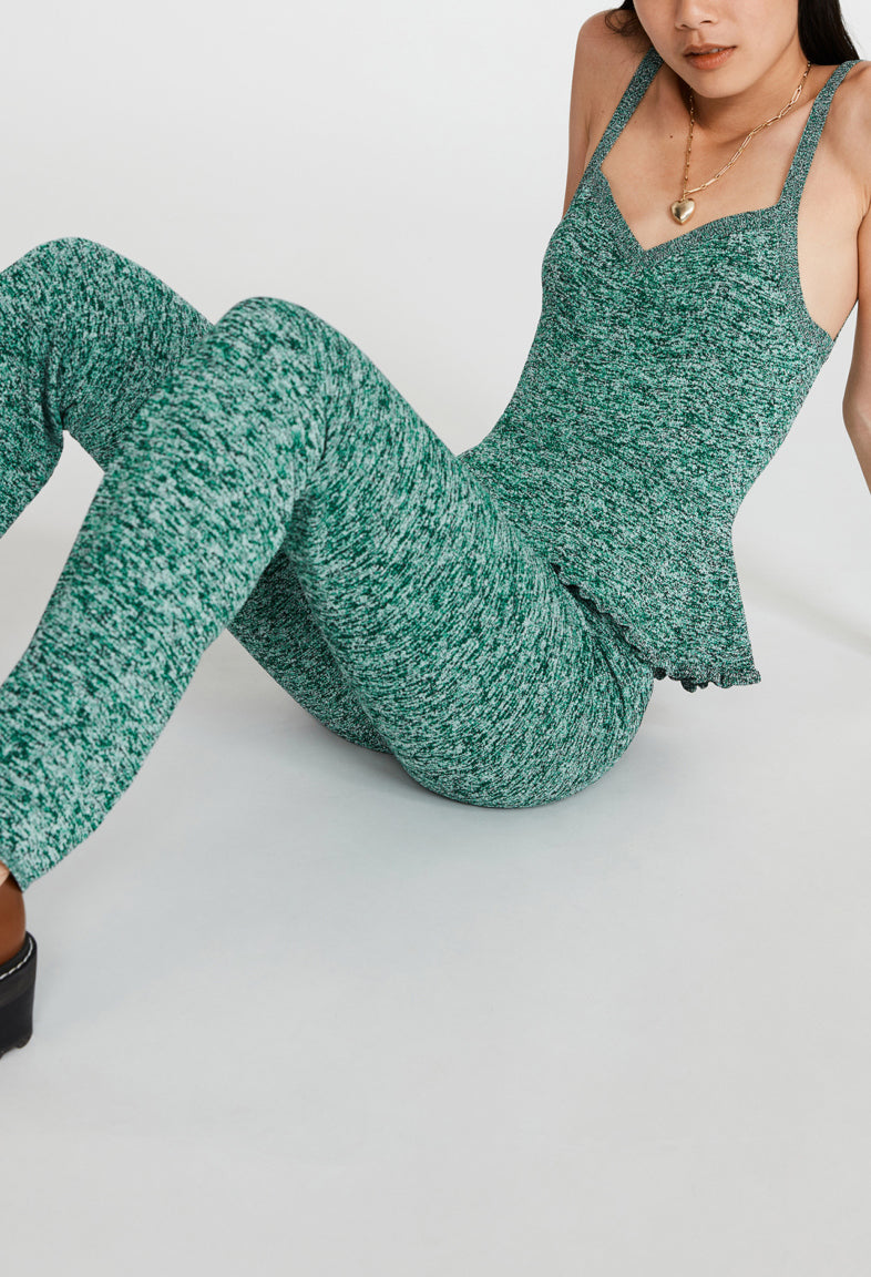 Pantalon maille effet chinée Faume - seconde main