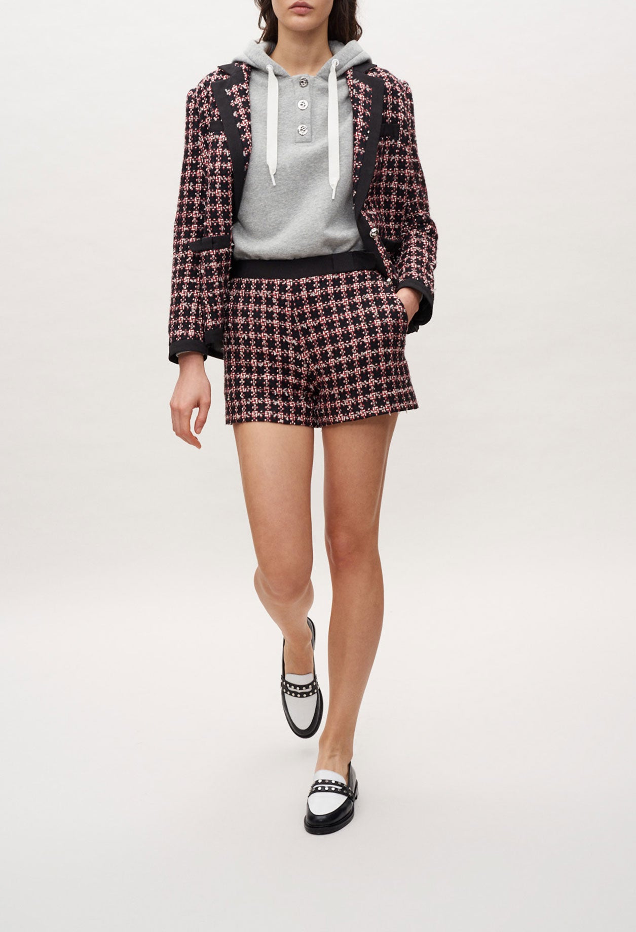 Short taille haute en tweed Faume - seconde main