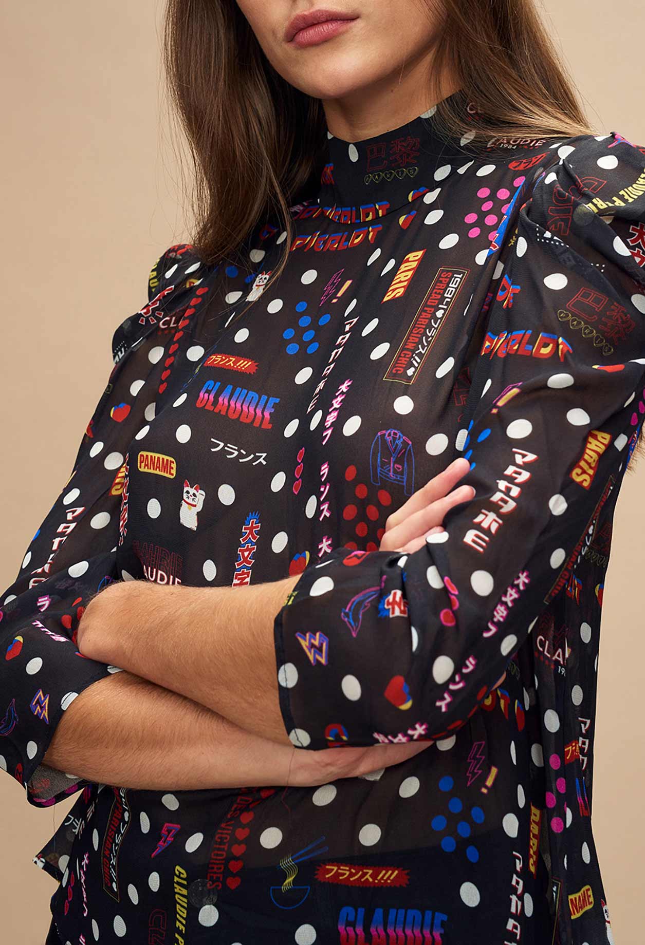 Top fluide motif graphique Faume - seconde main