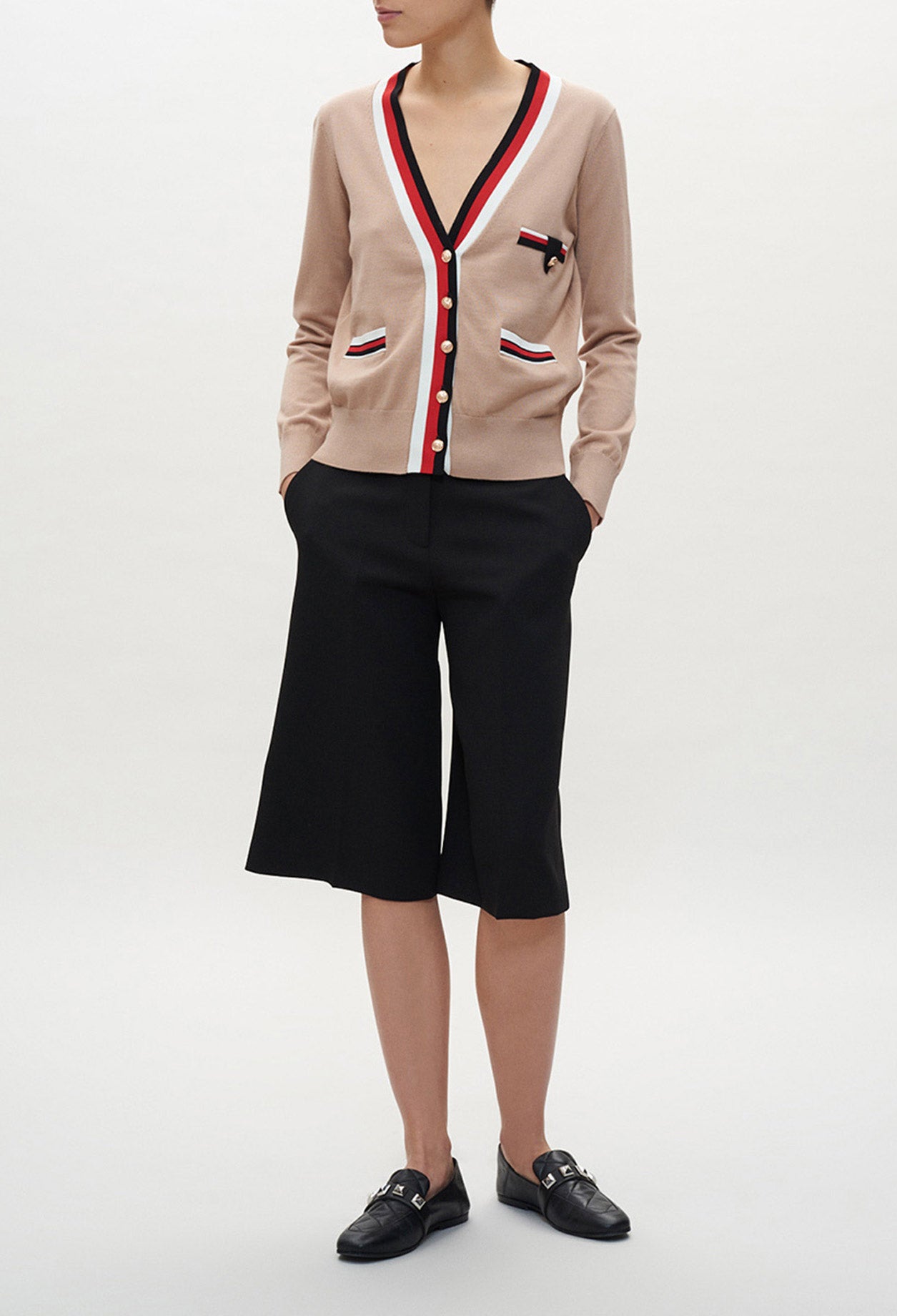 Cardigan à bandes sporty Faume - seconde main