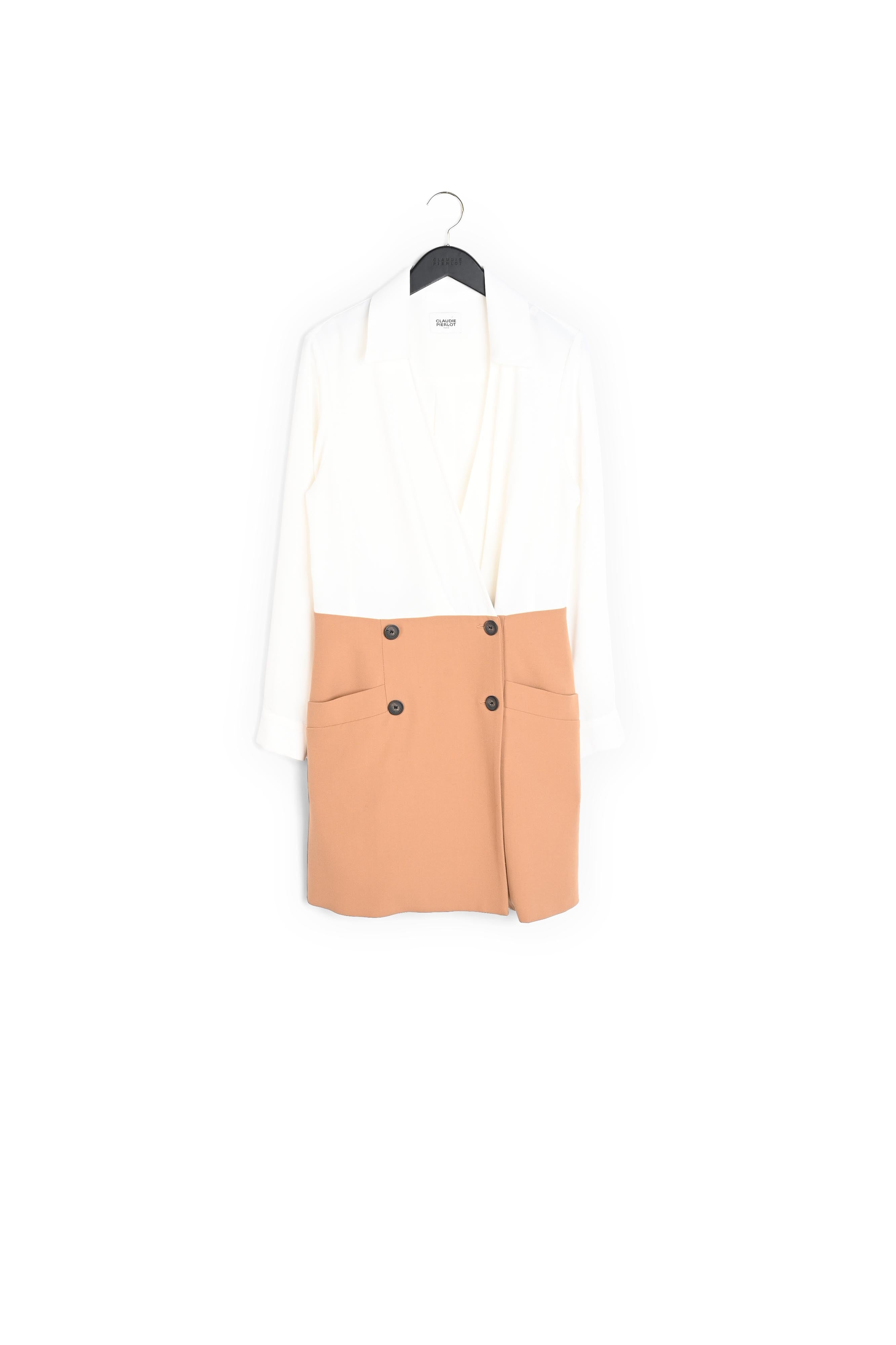 Robe tailleur courte bicolore Faume - seconde main