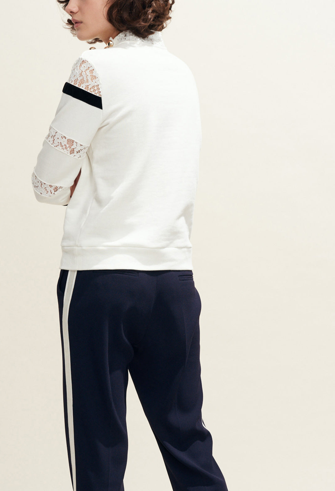 Pantalon bandes sporty latérales Faume - seconde main