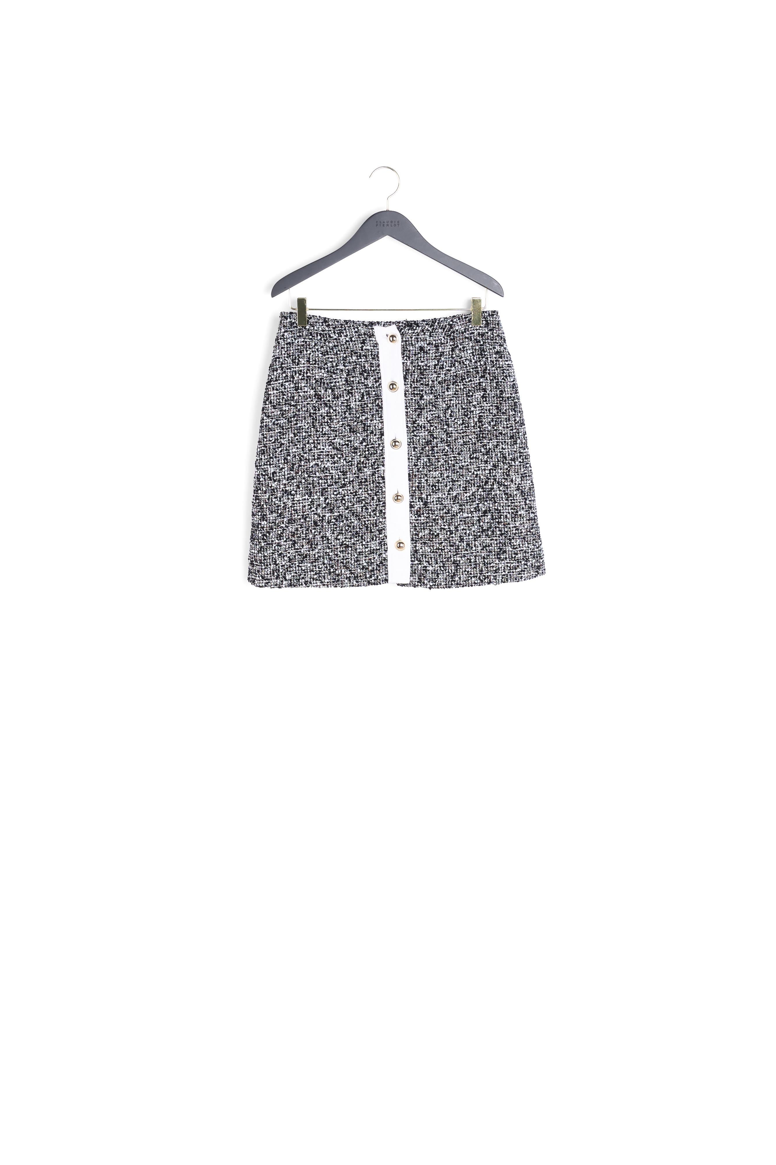 Jupe en tweed boutonnée Faume - seconde main