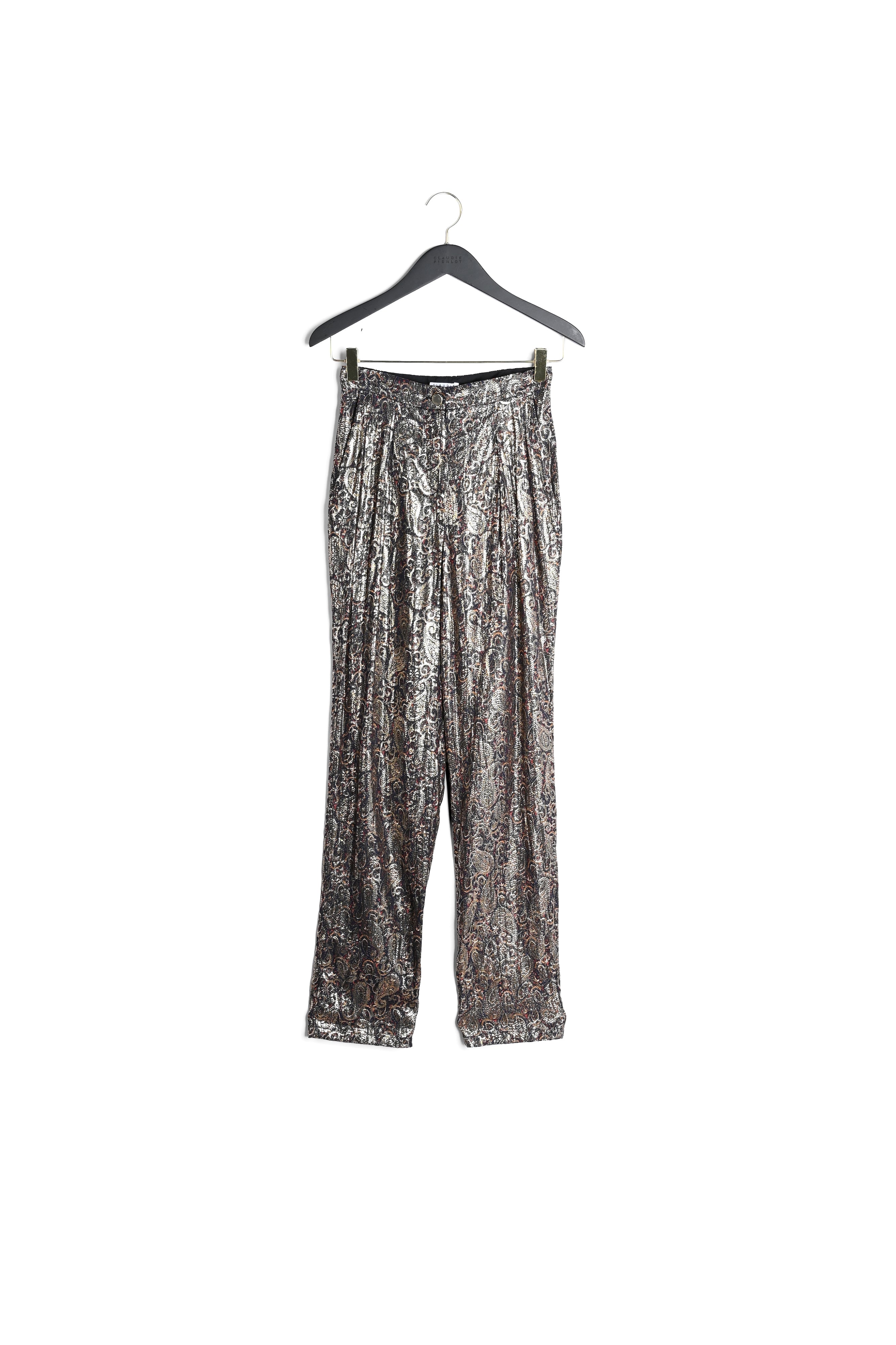 Pantalon taille haute coupe carotte Faume - seconde main