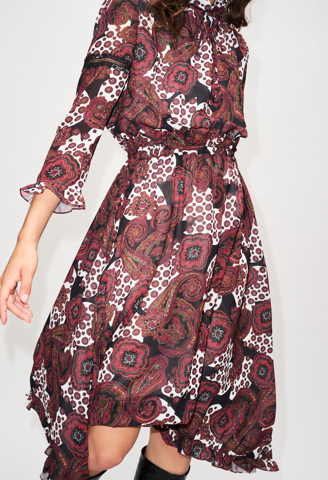 Robe longue maxi imprimée Faume - seconde main