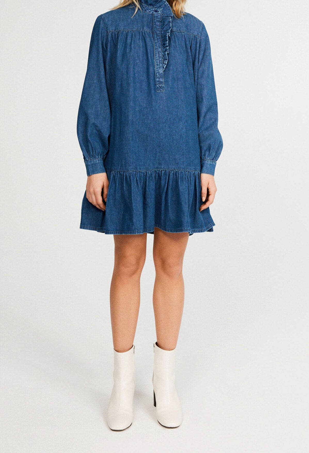 Robe trapèze en denim Faume - seconde main
